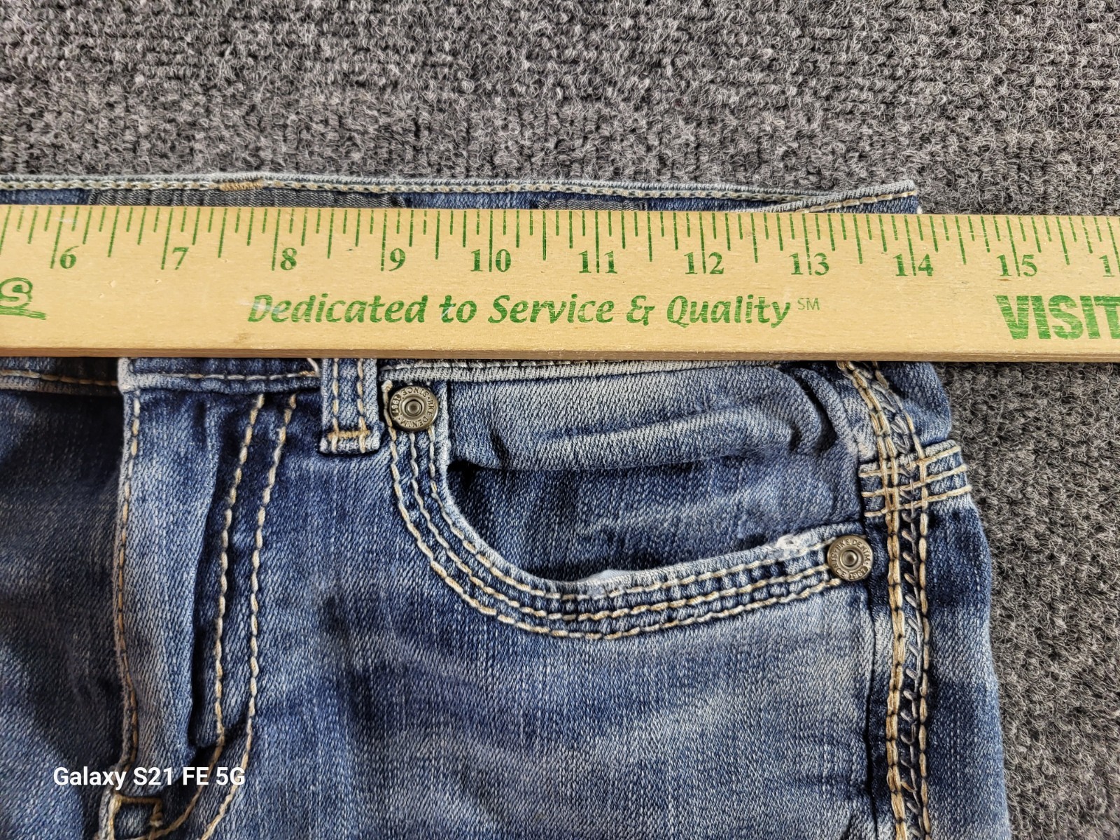 BKE Alec Straight Leg Jeans Men 28SX30 Med Wash Whiskering Honeycombing Stretch