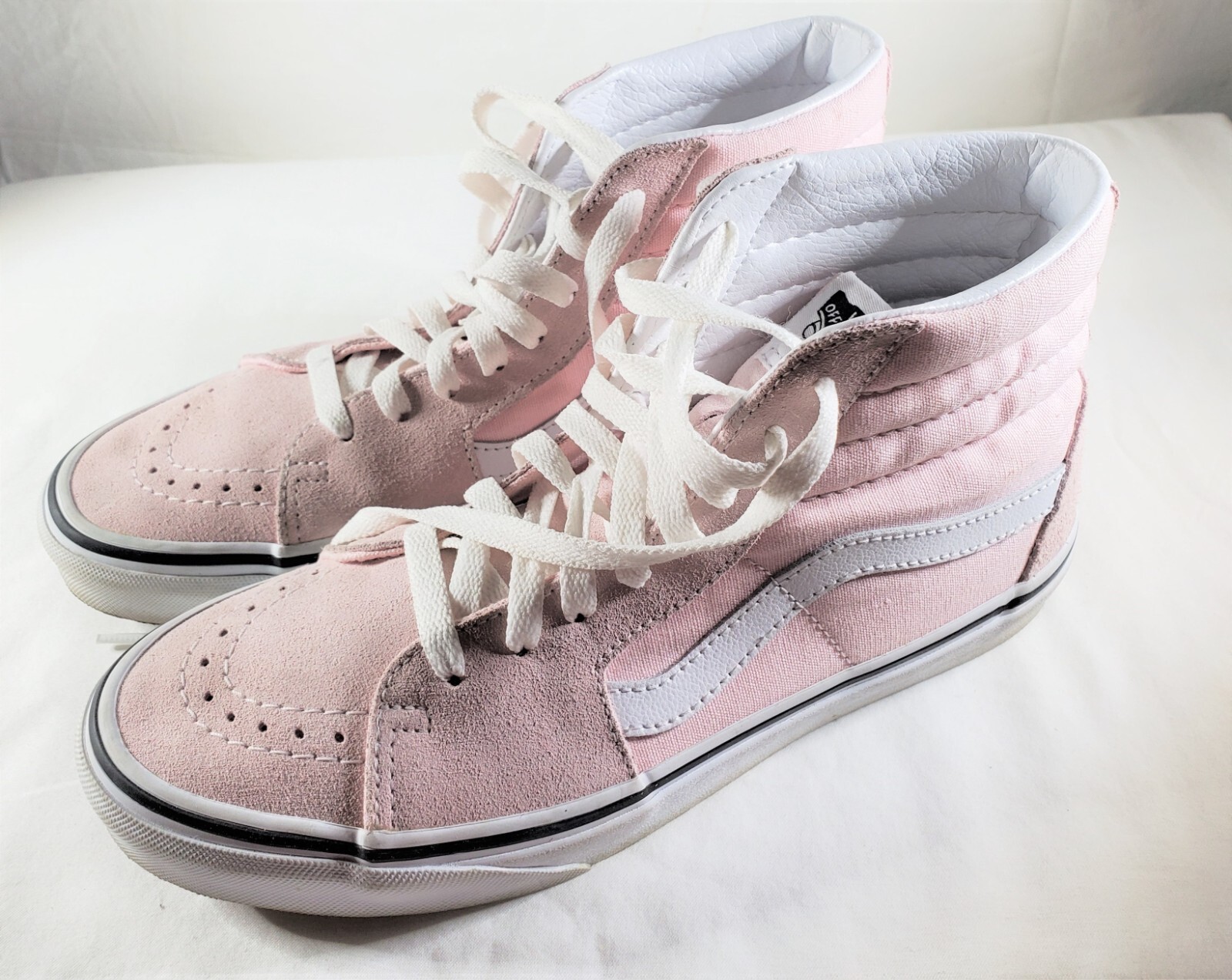 VANS Off The Wall SK8 Hi Top Casual Shoe Sneakers Men 6.5 Women 8 751505 Pink