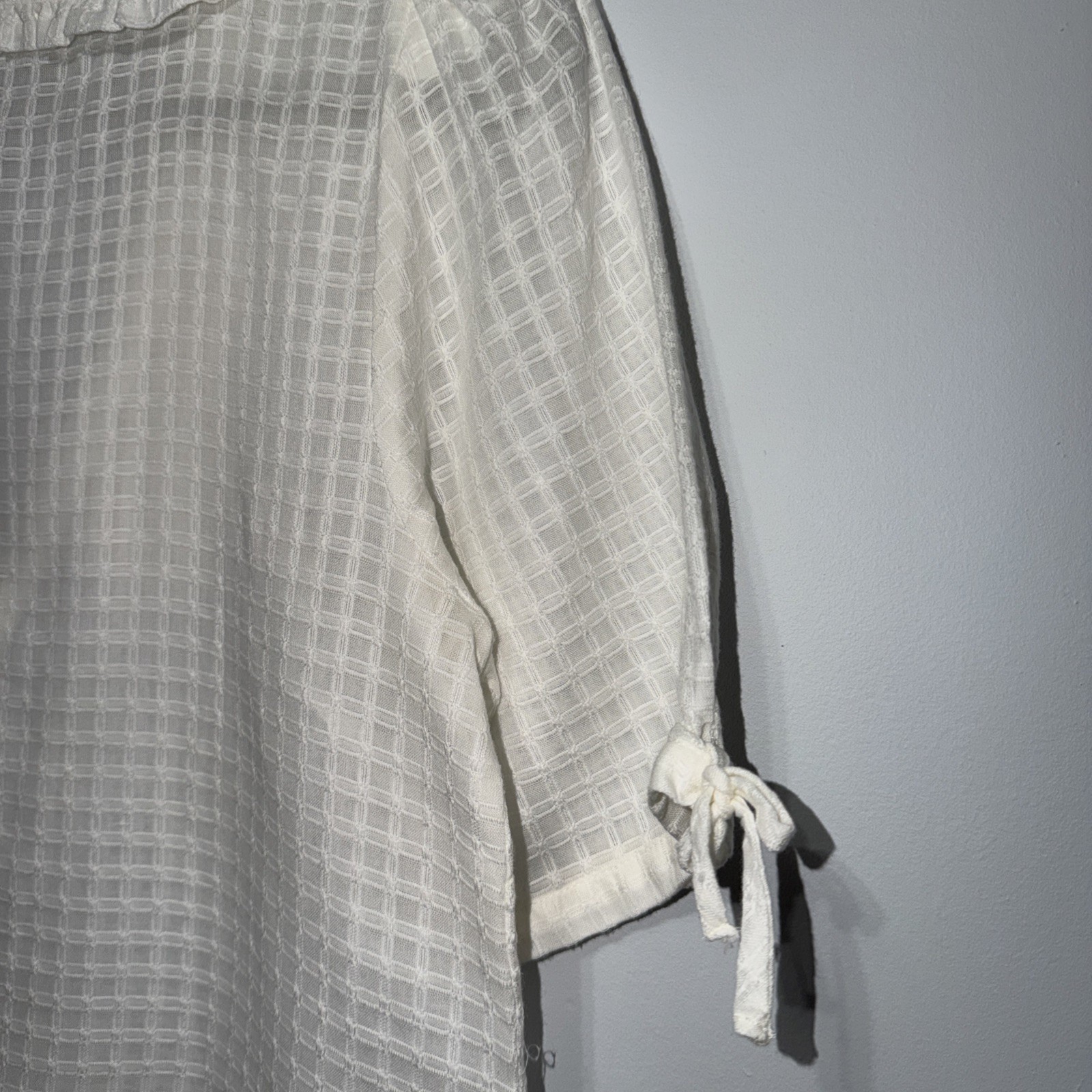 Anthropologie Maeve Roswell Collared Blouse White Women’s 8