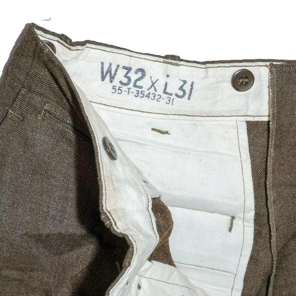 USGI M45 Olive Wool Field Trousers – 32×31, Medium, Item 2