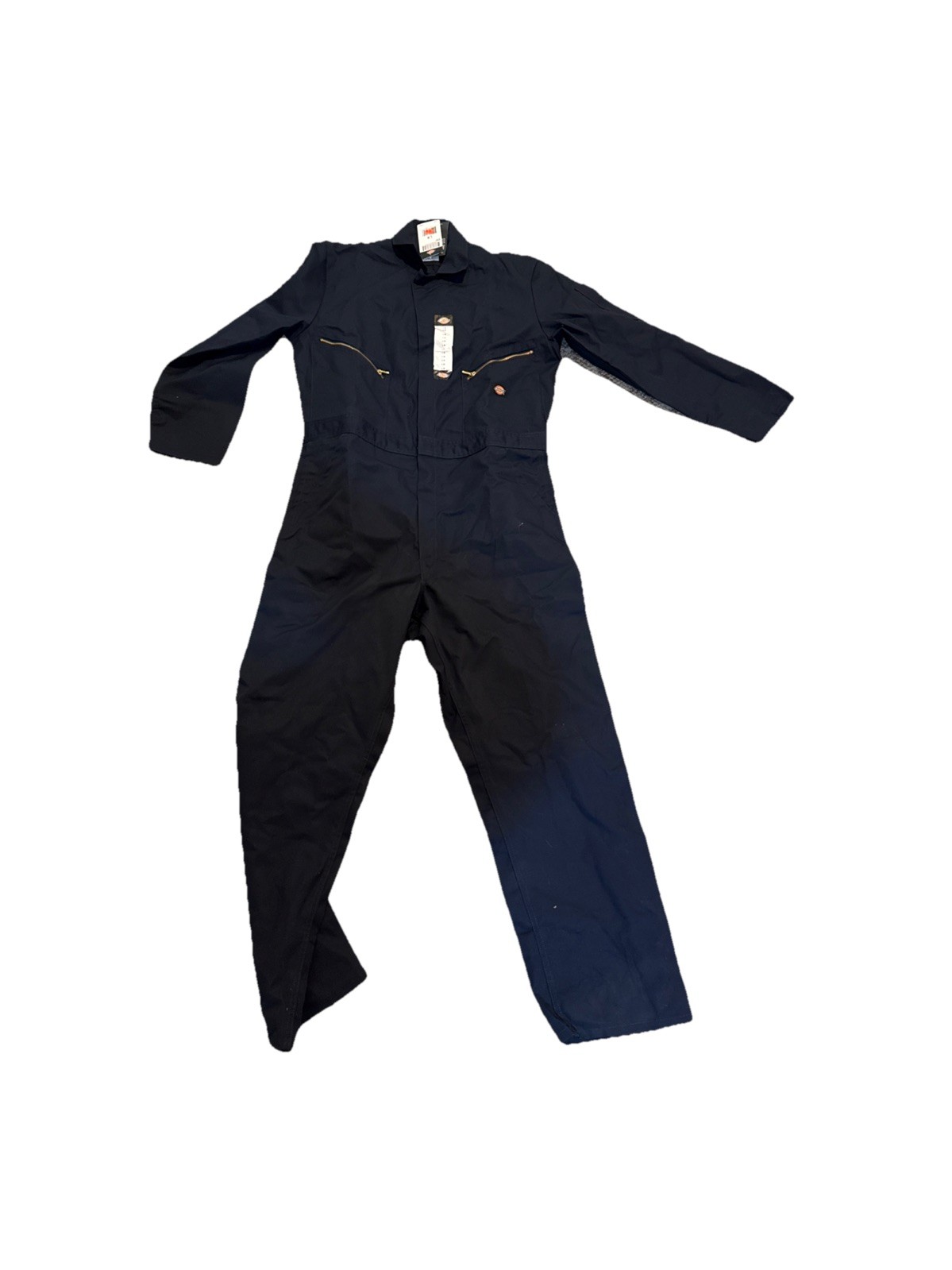 Dickies Long Sleeve Deluxe Coverall, Men L Reg (40×31) – Navy Blue Tool Pockets