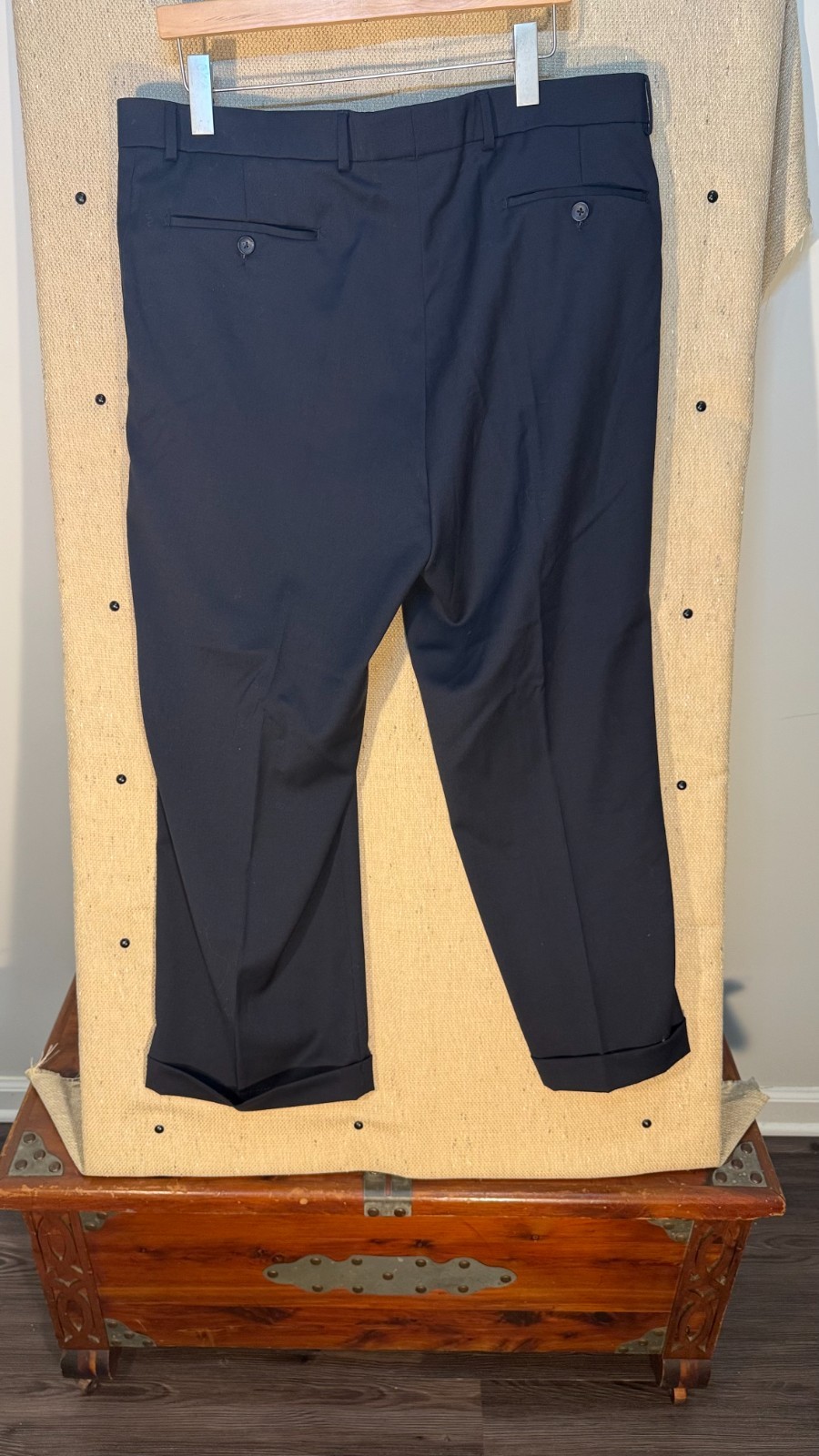 Ballin Pants BOGO 36×27 Brown Super 120s Wool Dress Slacks LOT OF 2 Pleated Cuff