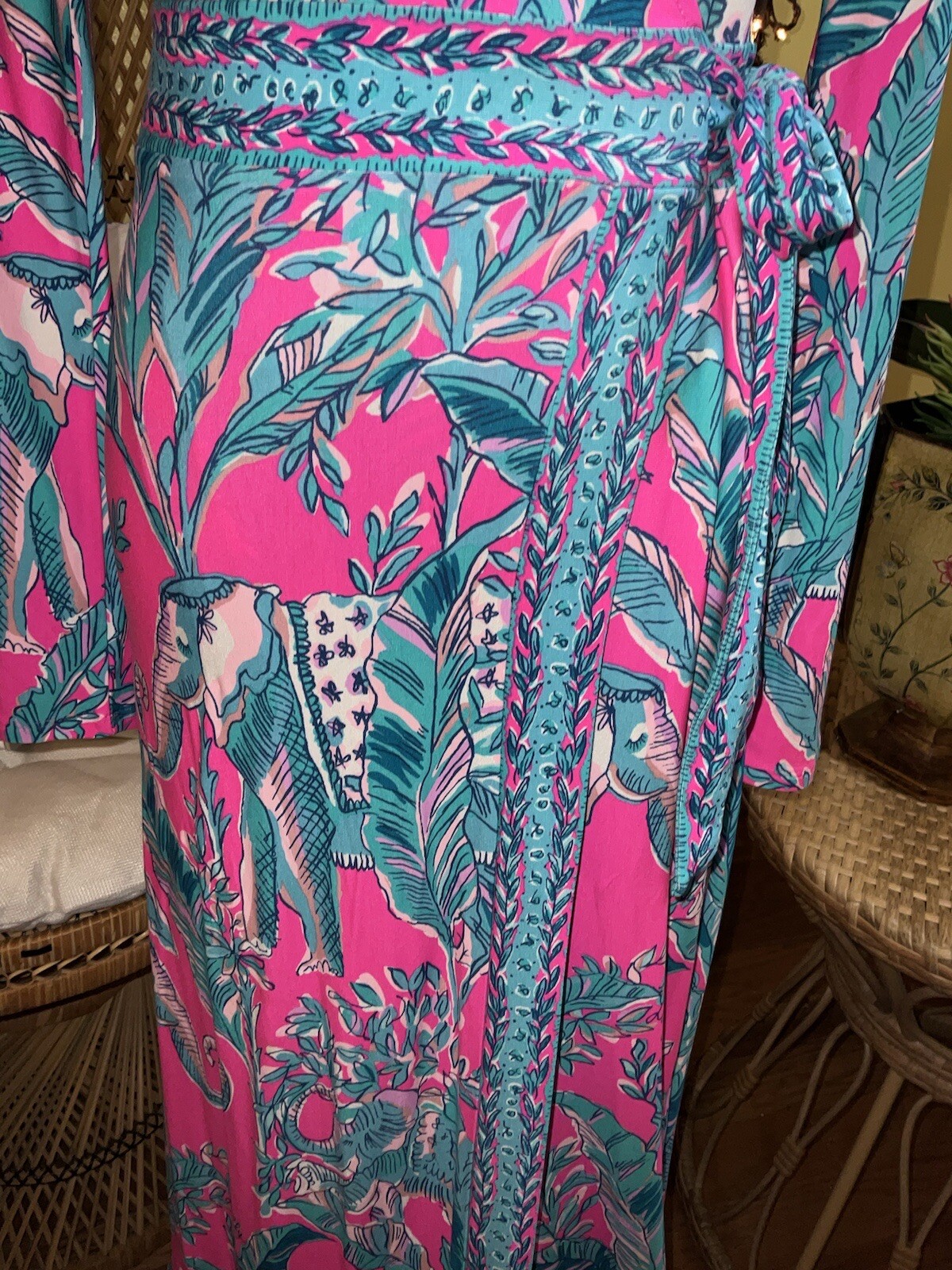 Lilly Pulitzer NWT Marseilles Wrap Maxi Talk Story to Me 🦄 Size XXS,M