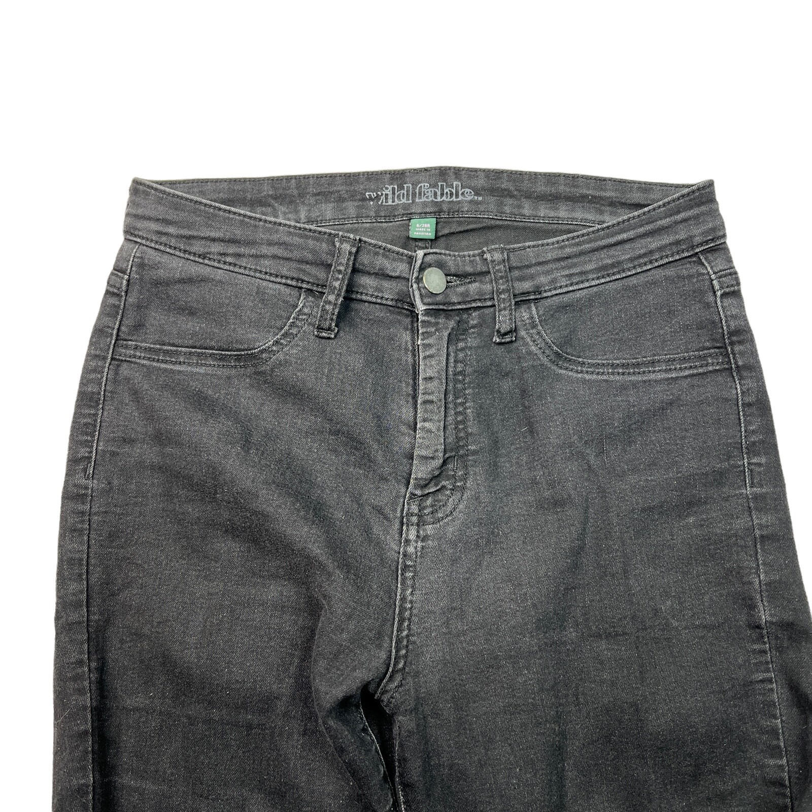 Wild Fable High Rise Jegging Stretch Skinny Jeans Black Womens 6/28R