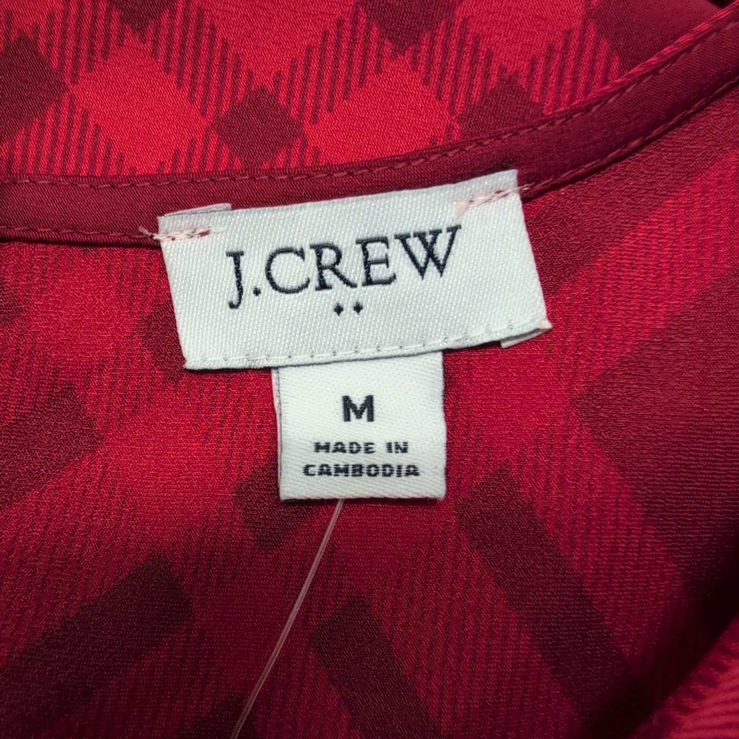 NWT J.Crew Factory Red Plaid sleeveless top CF115 Size Medium