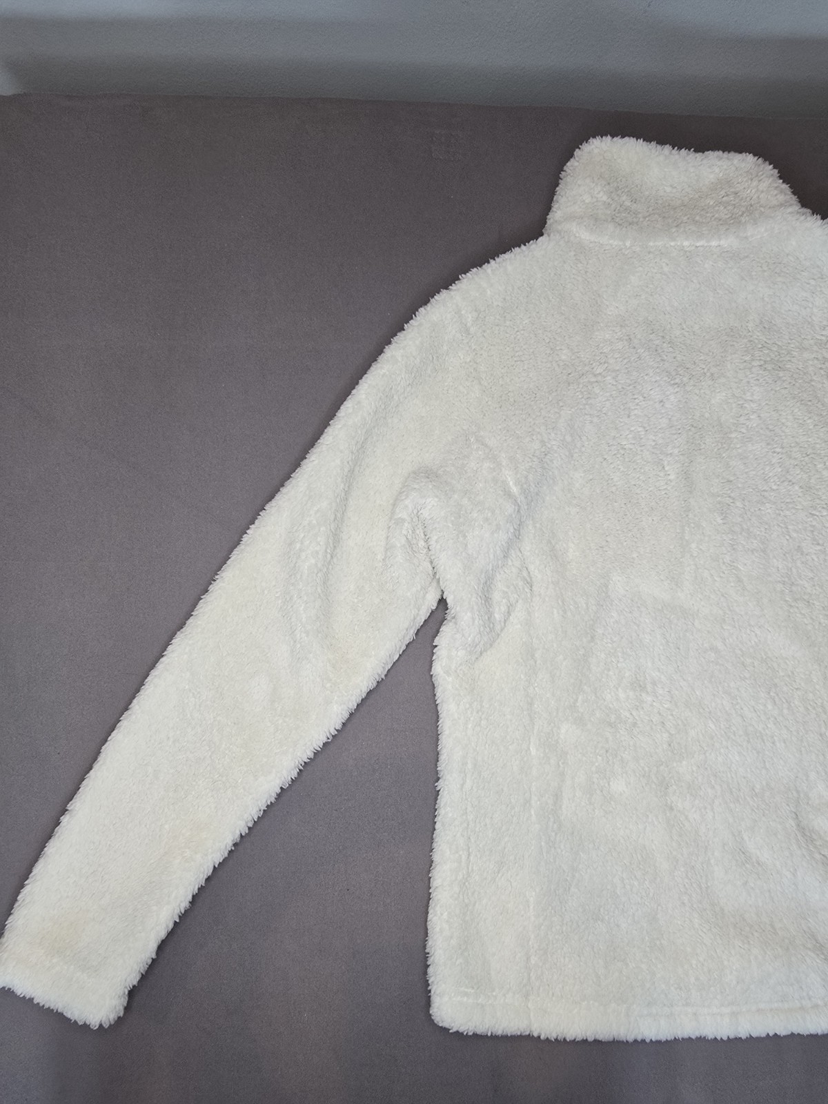Patagonia Women’s Size S Los Gatos 1/4 Zip Fleece Pullover Ivory Sherpa EUC