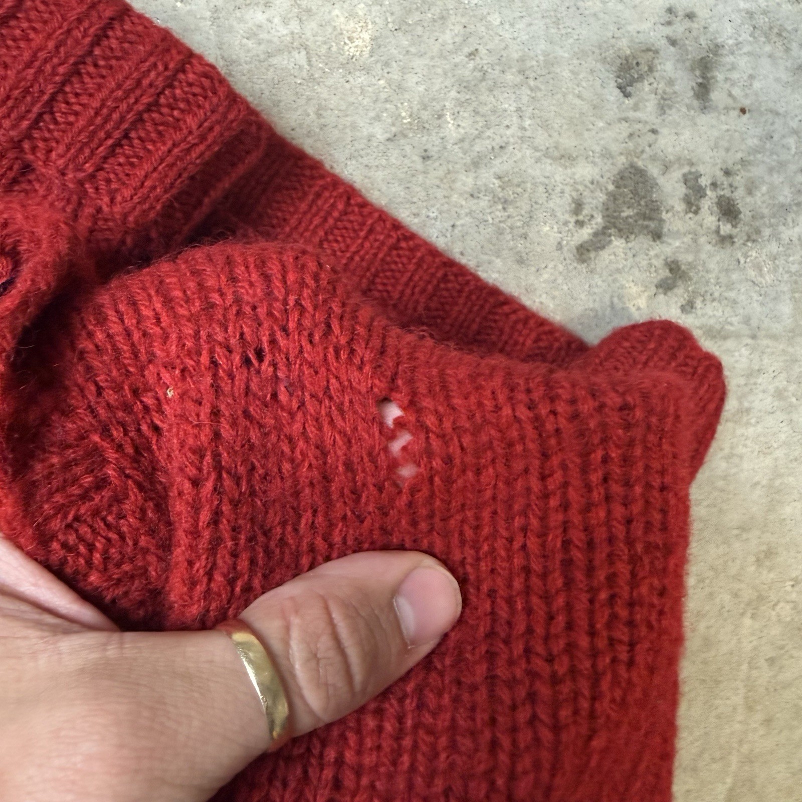 Vintage Polo Ralph Lauren Ski Bear Red Wool Sweater Size Xl fits true to size