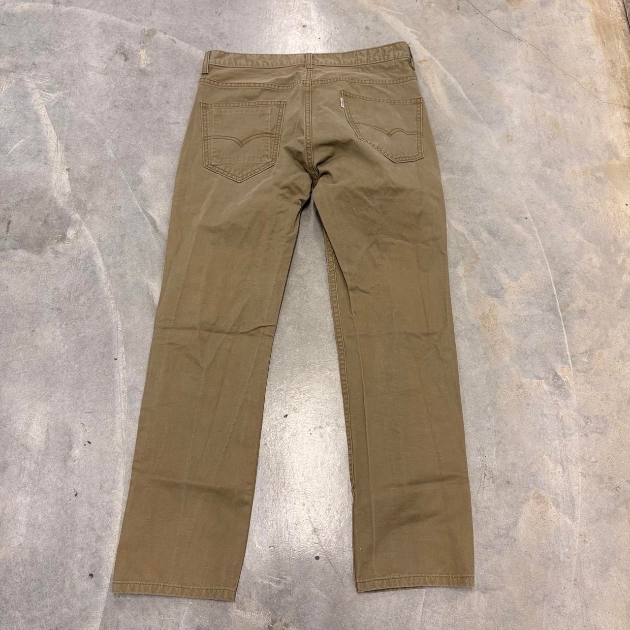 Levis Khaki Straight Leg Chino Pants 32×30 Tan Brown Workwear Trousers 035110110