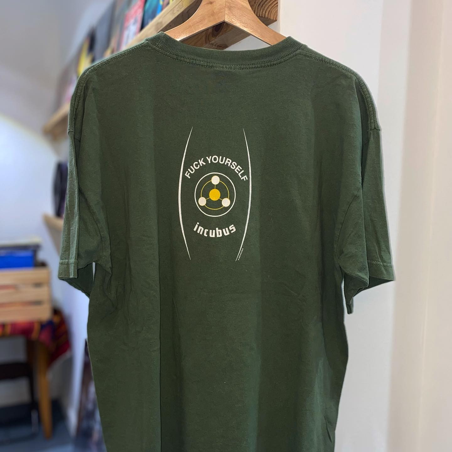 2000 Incubus “Make Yourself” Military Green Short Sleeve T shirt NH27738
