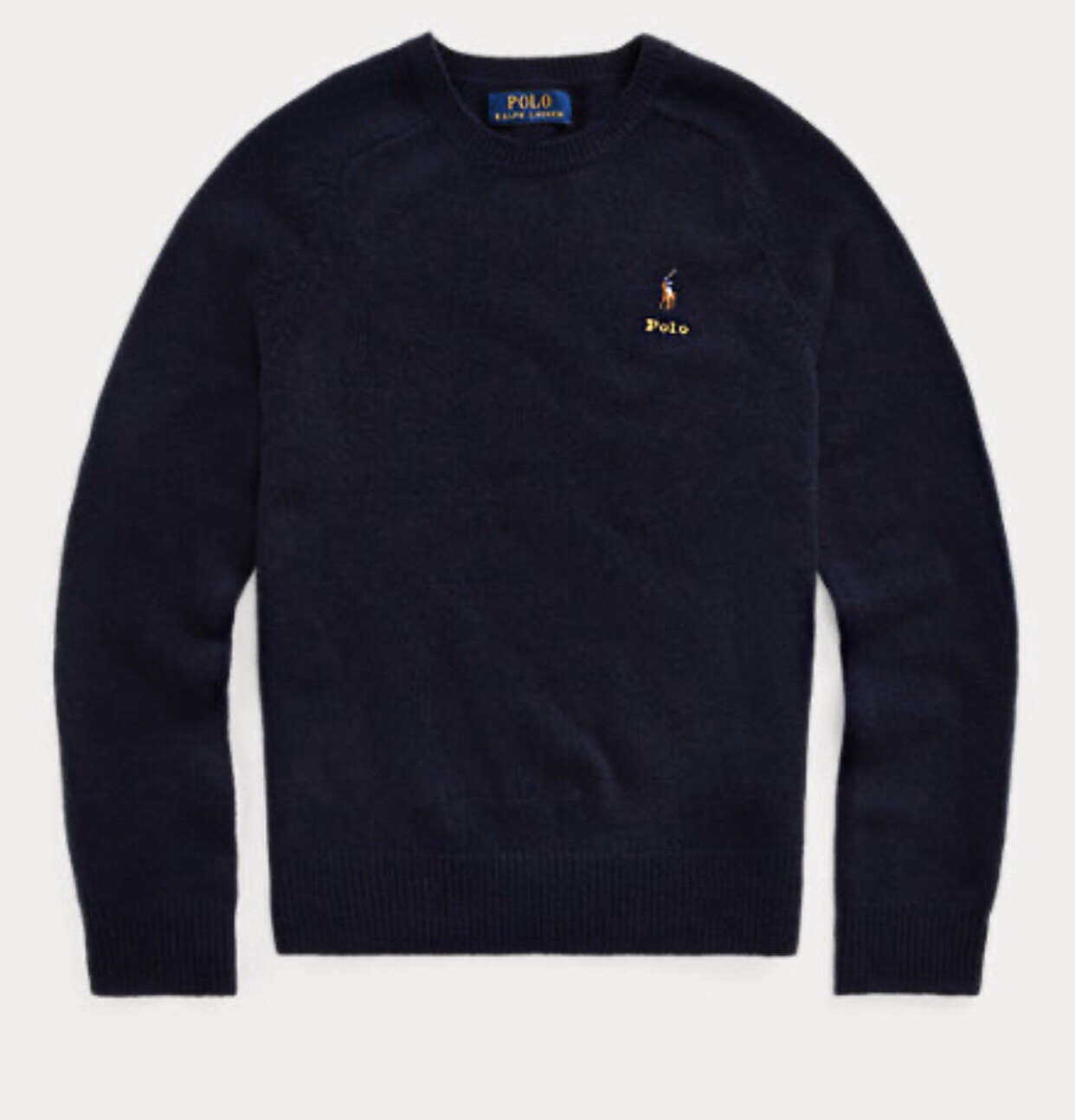Polo Ralph Lauren Boys Navy Sweater Size SMALL (8) 90% Wool 10% Cashmere