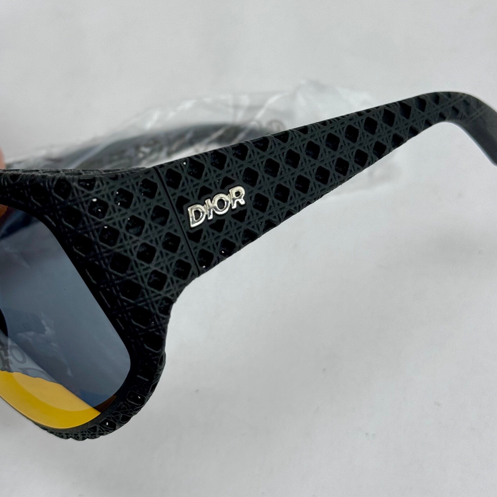 CHRISTIAN DIOR 3D Cannage Black Mirror Print Oblique Mask DIOR3D M1U DM40126U