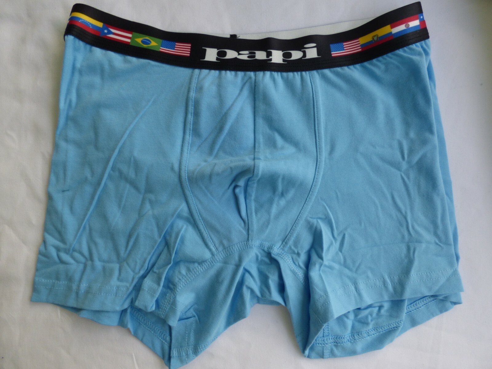 PAPI Boxer Briefs New No Tags Mens Flag Waist S M L XL Cotton Stretch Underwear