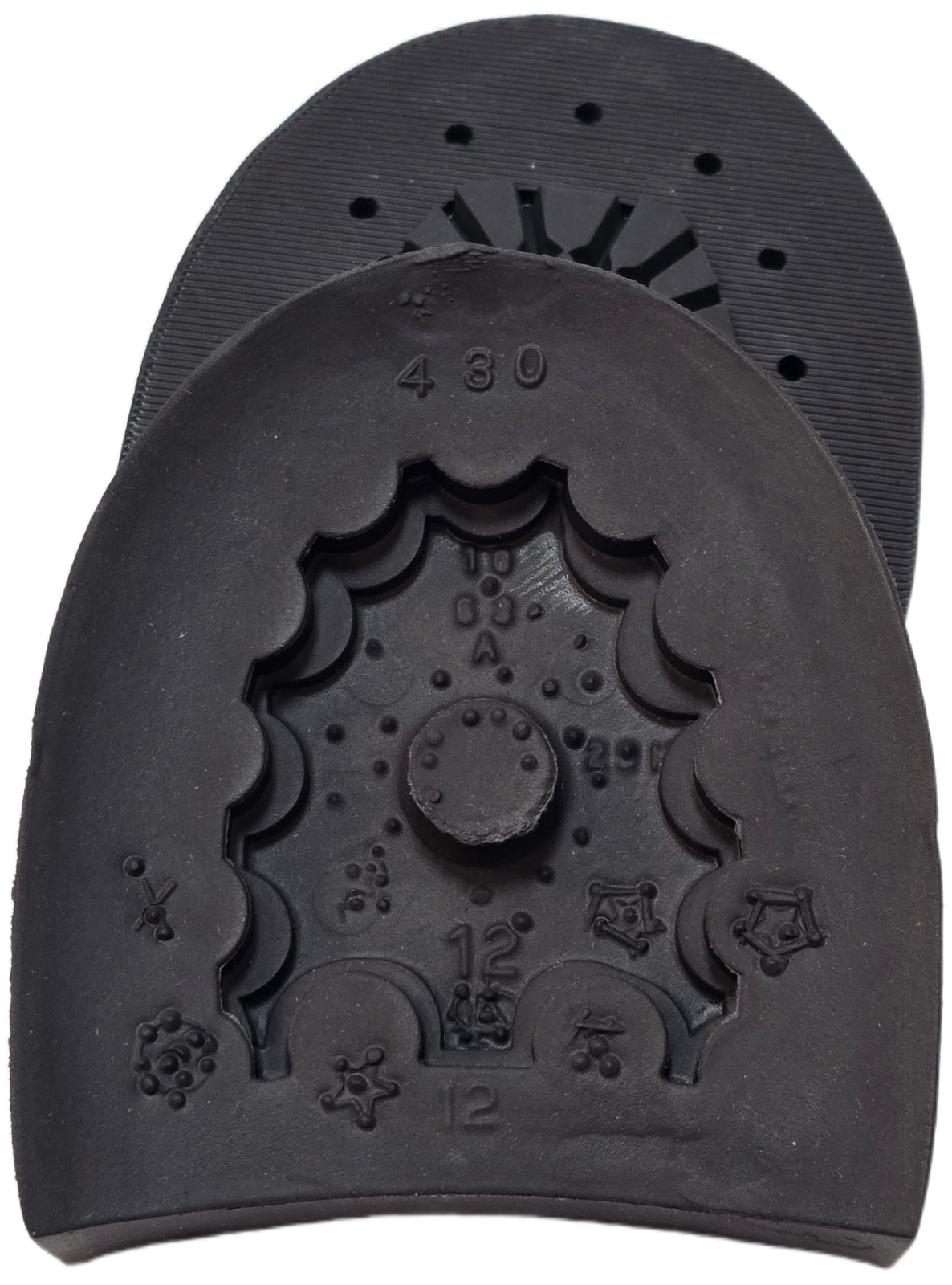 VIBRAM #430 OIL RESISTING SOLE & HEEL BLACK (1 Pair) Shoe Repair Boot Repair