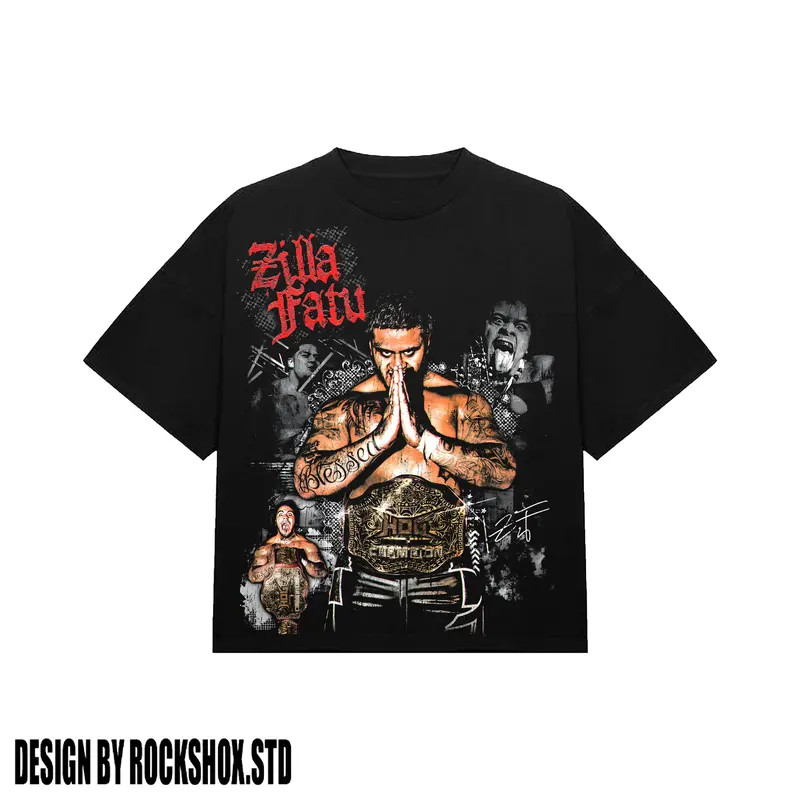 Zilla Fatu – The Samoan Werewolf WWE Wrestling Premium Cotton T-shirt