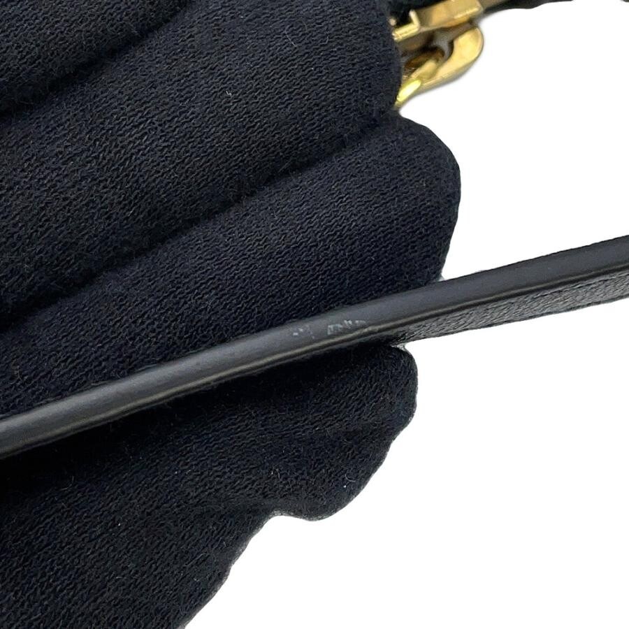 Burberry Black Leather Shield Sling Mini Shoulder Bag Charm 8077580