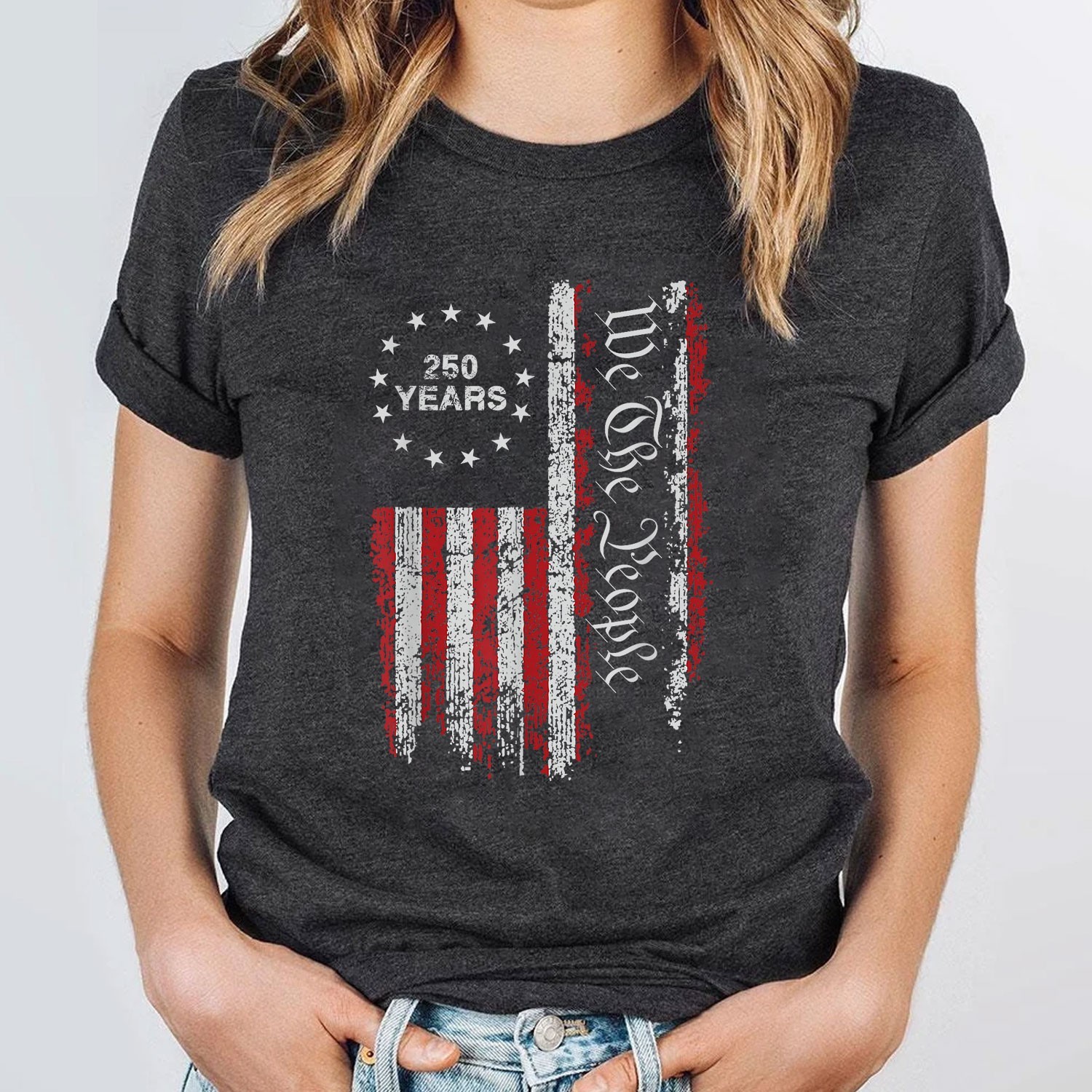 250 Years America Freedom Anniversary Independence Day Patriotic T-Shirt