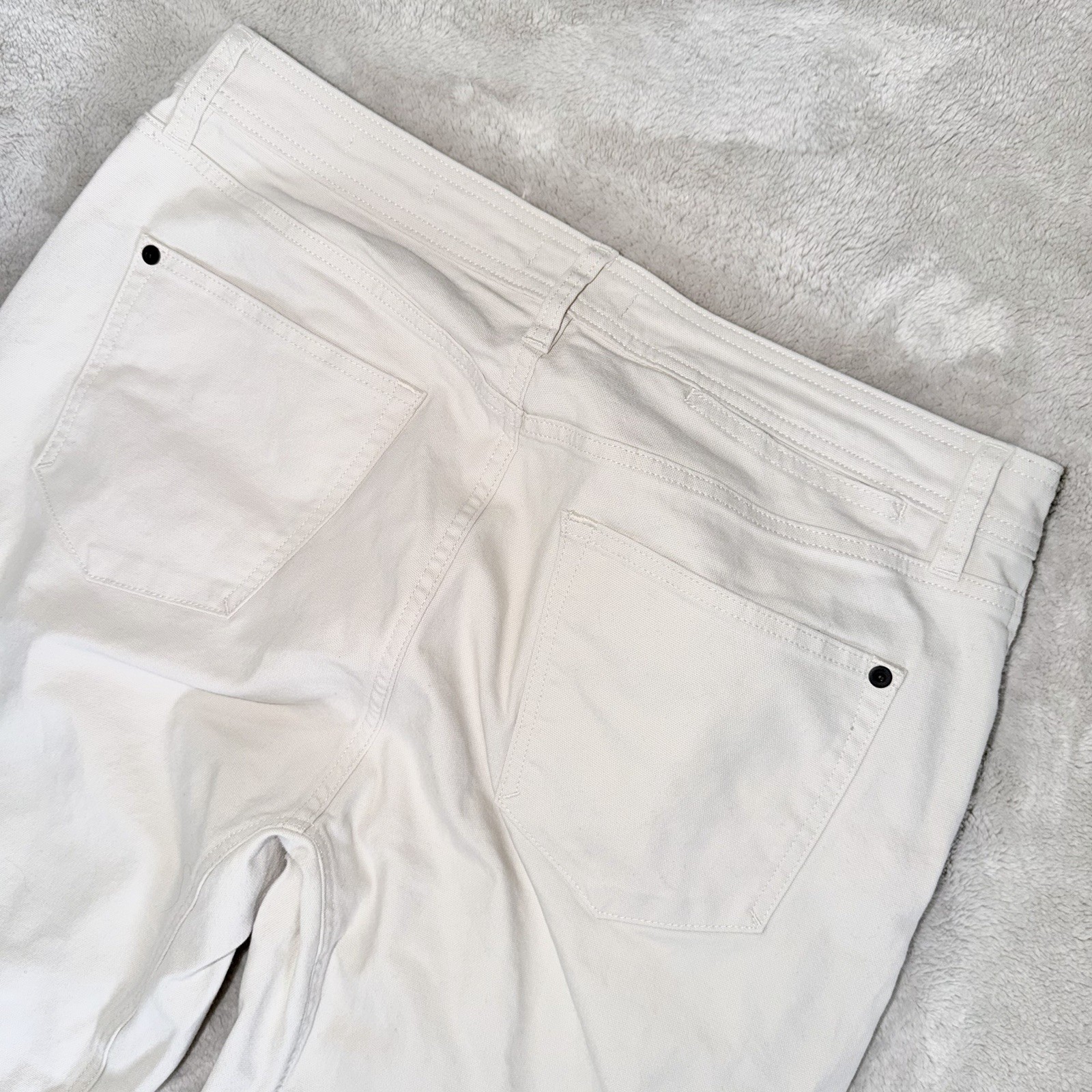 PROOF Huckberry Rover Double-Knee Work Pant Athletic Tapered Fit 34×32 In Salt