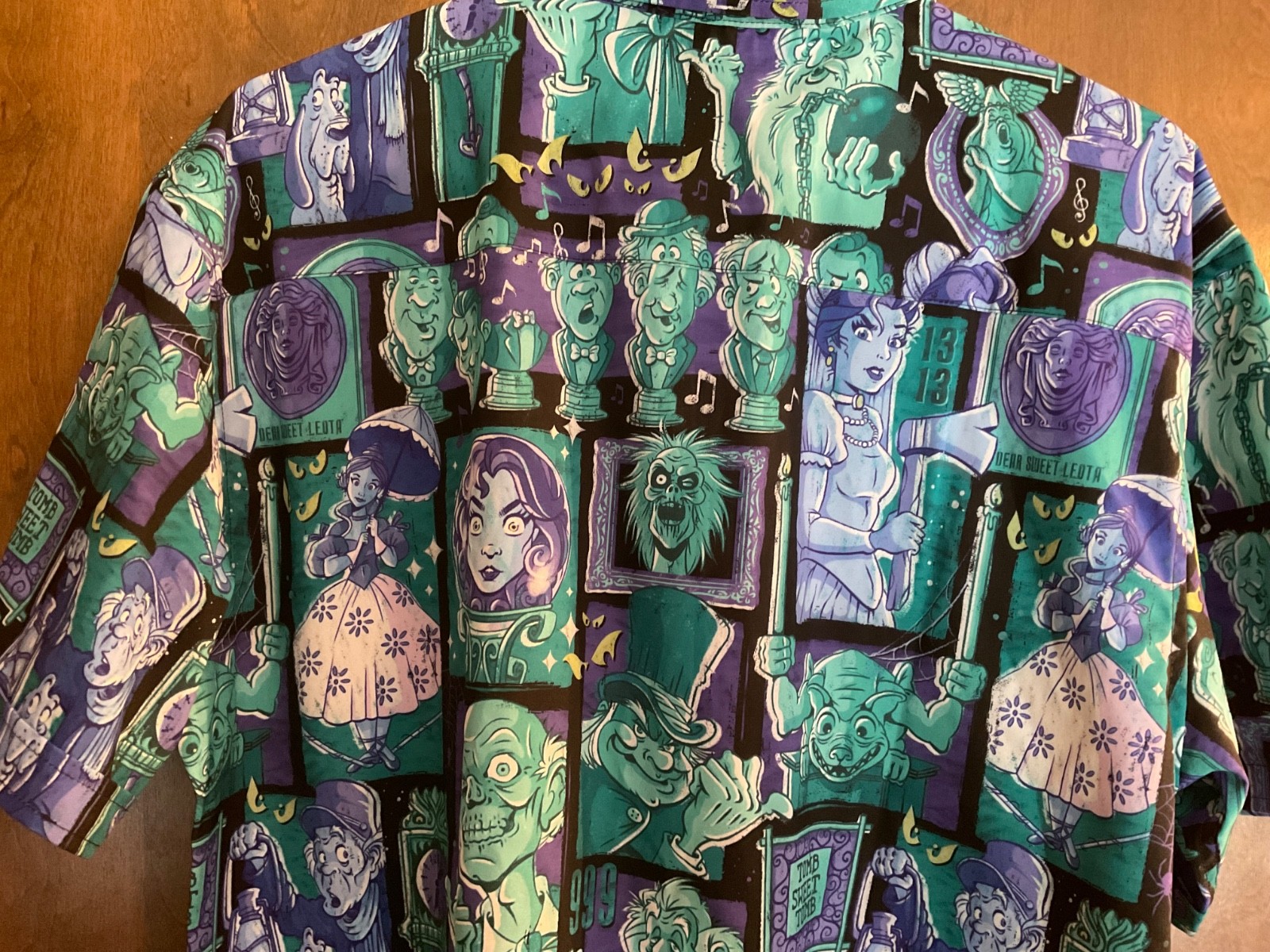 RSVLTs Haunted Mansion “Haunted Houseguests” Mens Green Shirt Large