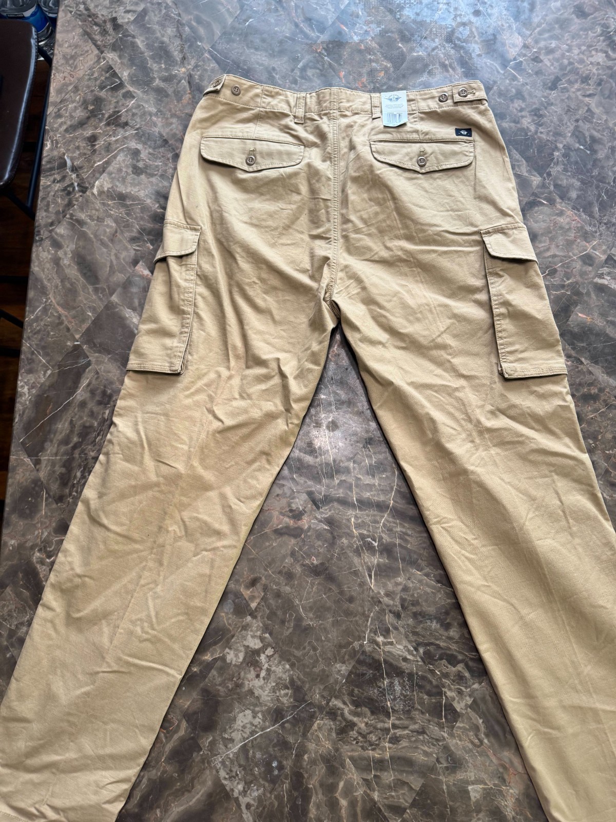 Dockers NWT Men’s Tapered Cargo Pants Khaki Casual Trousers 36×34