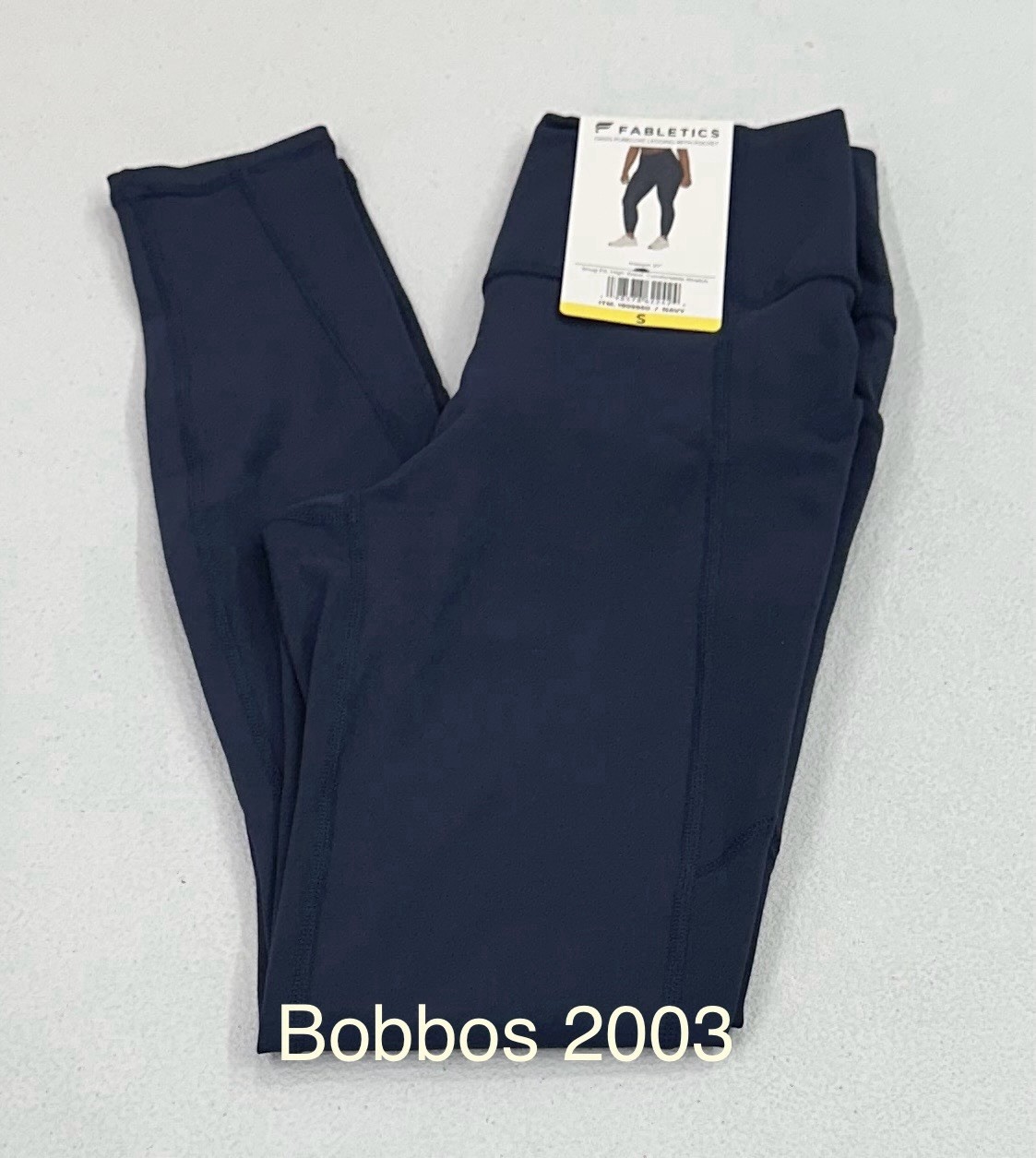 Fabletics Women’s Oasis Pureluxe High Waist With Pockets Legging, Navy, Size S