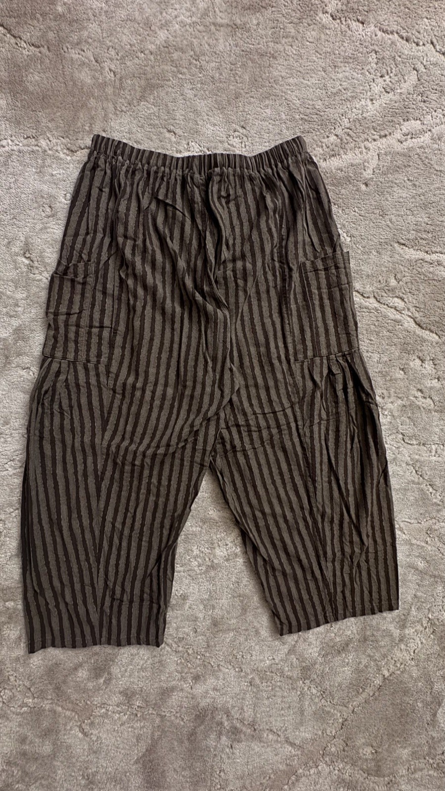 WOMEN’S TARSE SIZE LARGE BEACH STYLED PANTS BROWN AND GREEN WITH POCKETS