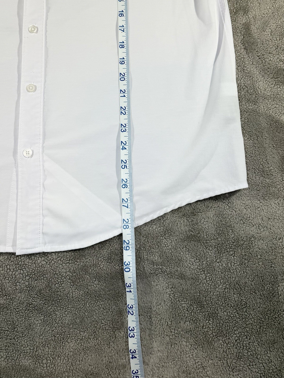 Huk Men’s White Kona Solid Shirt Sleeve Stretch Button Up Fishing Shirt, L