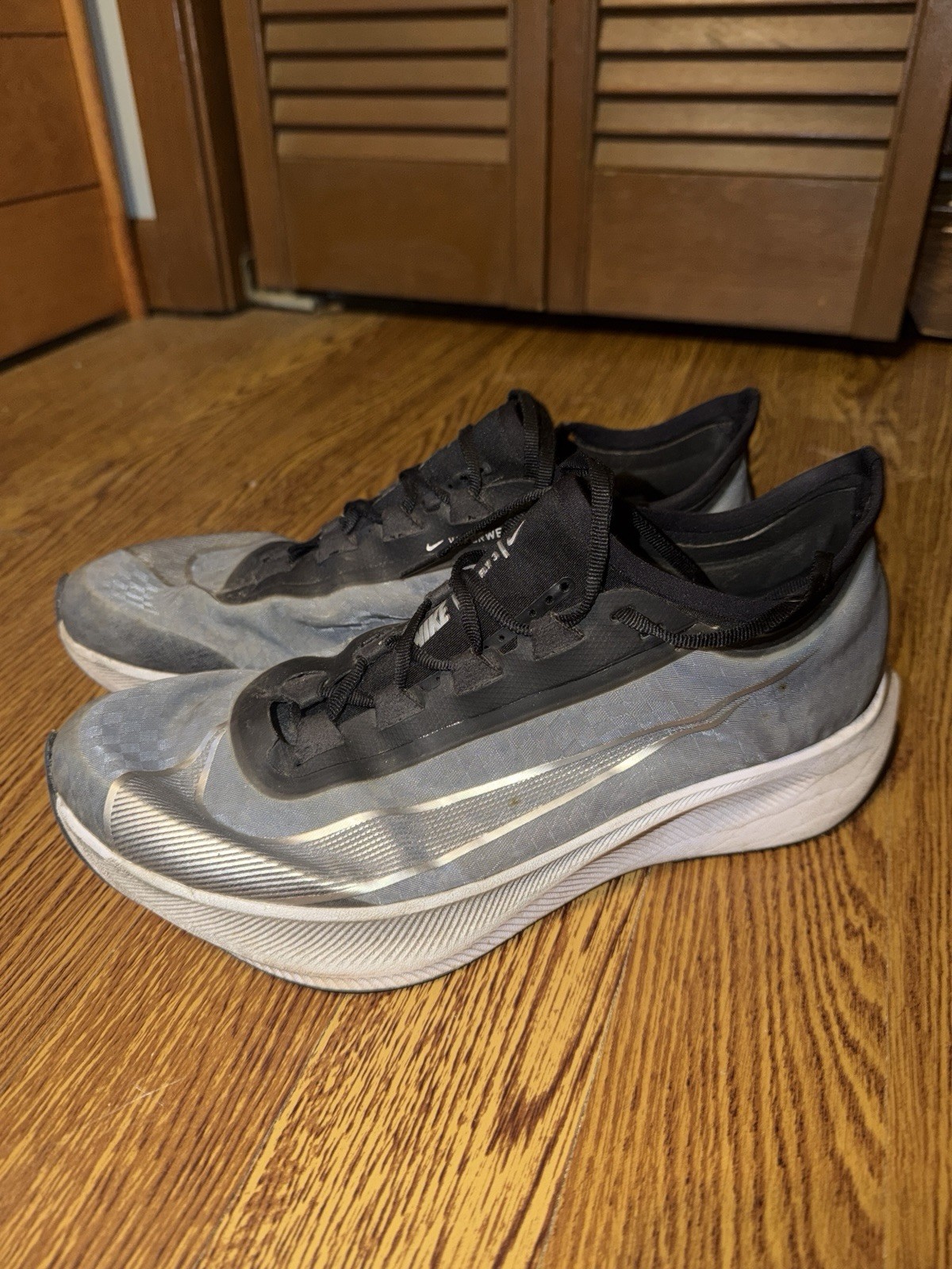 Nike Zoom Fly 4 Men’s Size 9.5 Blue/Silver Running Shoes