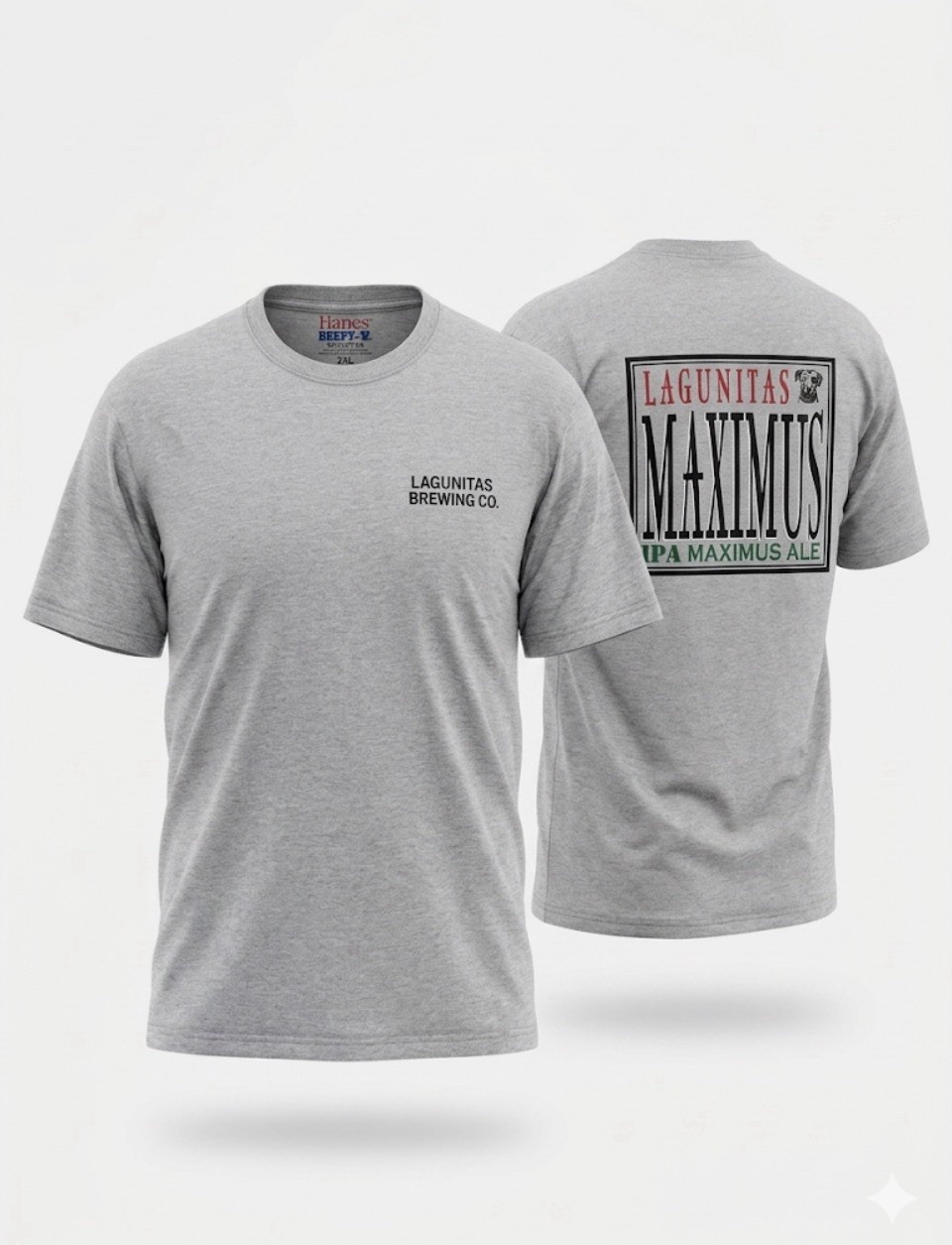 Vintage Style Lagunitas Maximus IPA Beer T-Shirt Grey Hanes Beefy T Men’s 2XL