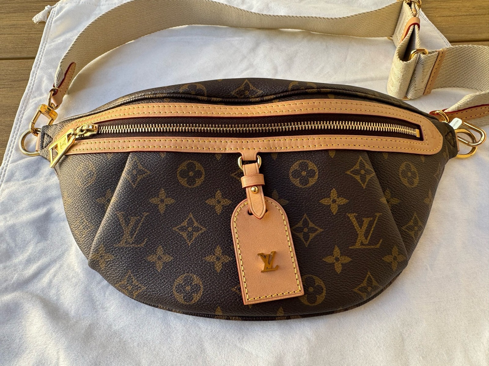 Louis Vuitton High Rise Brown Monogram Canvas Bumbag Waist Shoulder Bag