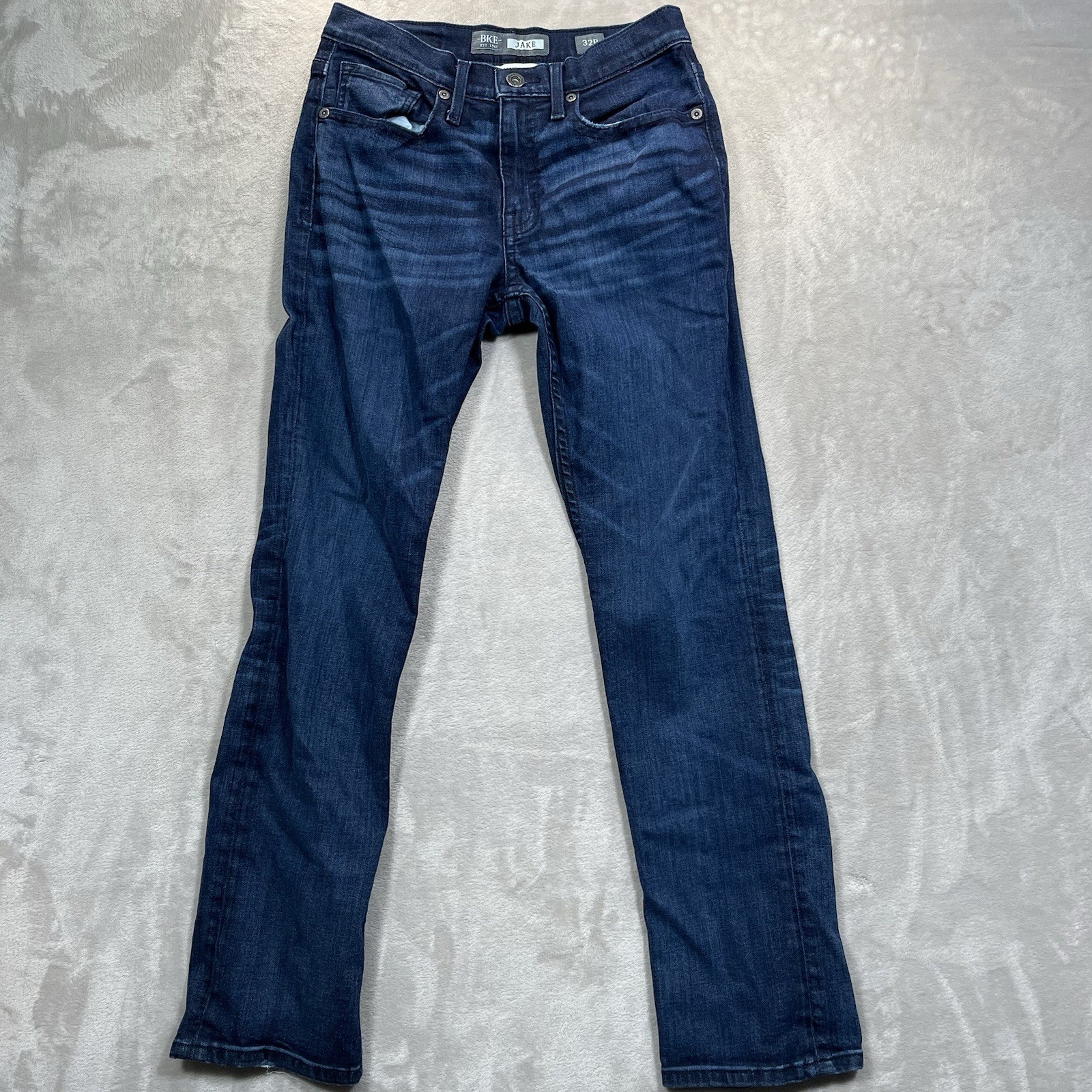 BKE Jake Straight Leg Jeans Mens 32(Fits 30x32R) Dark Wash Denim Casual Modern