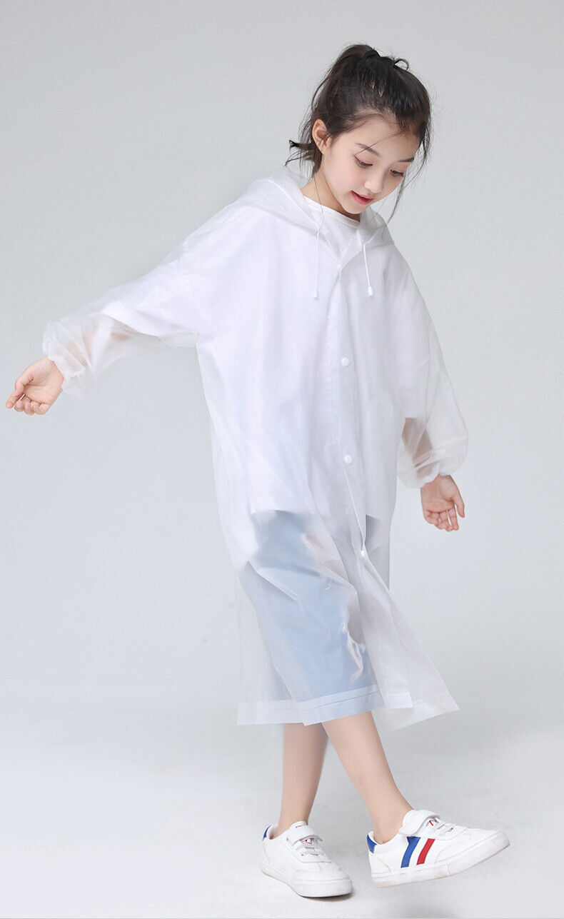Unisex Adult Raincoat Waterproof Rain Coat Hooded Jacket Poncho Rainwear Camping