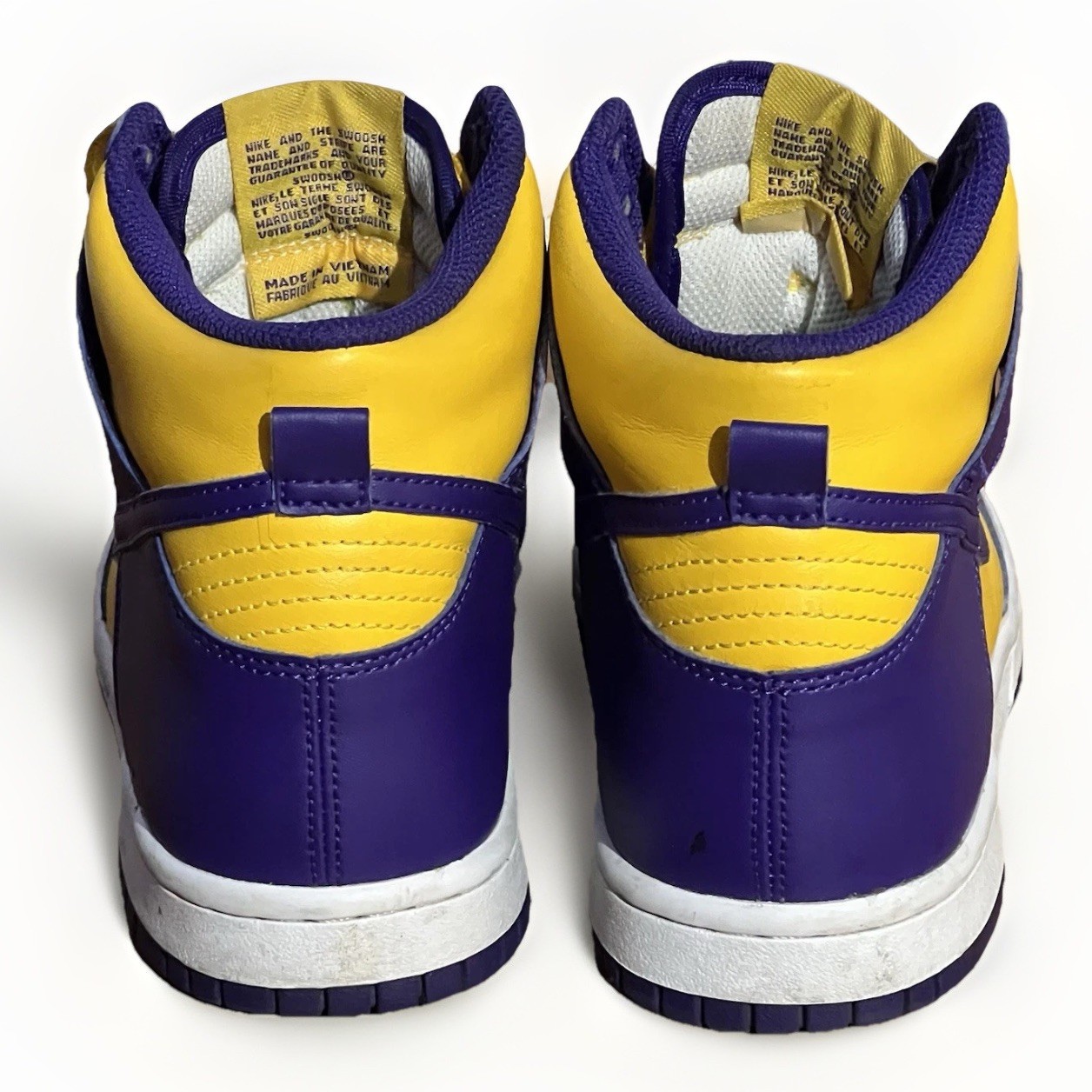 Nike Dunk High ‘Lakers’ Purple/Gold Skate Shoes – Sz 5.5Y