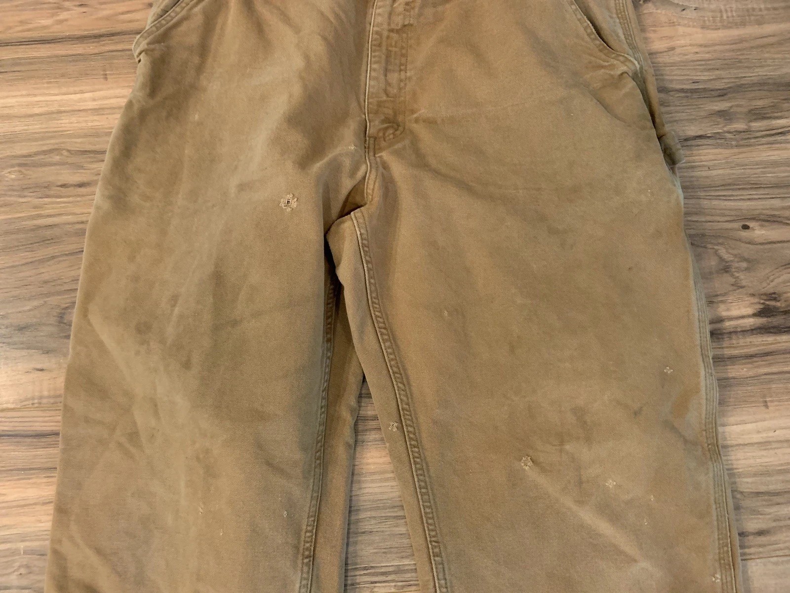 Vtg Carhartt B11 Brn Carpenter Pants B11 BRN Sz 38/32 Distressed