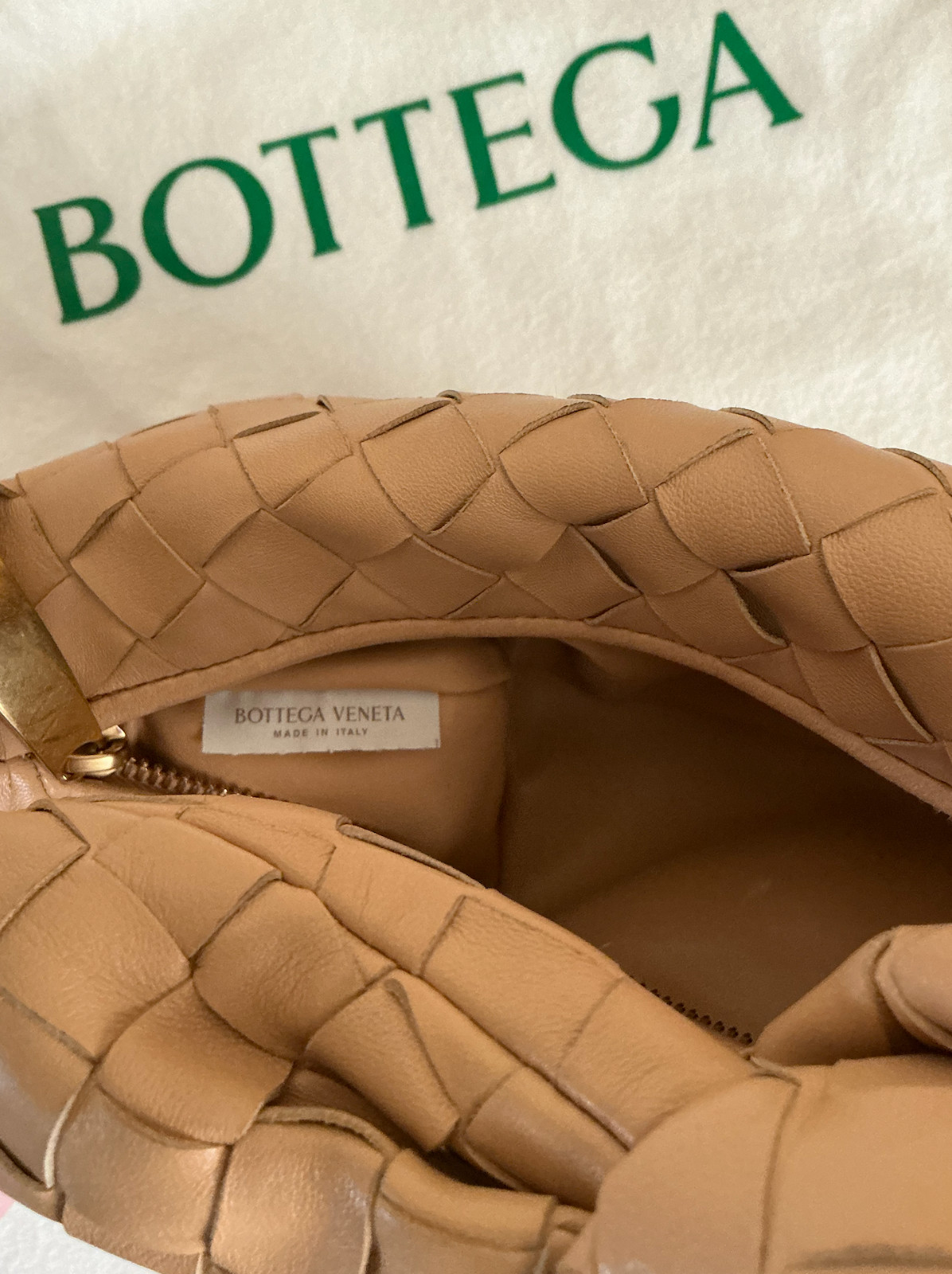 Bottega Veneta Beige Mini Jodie