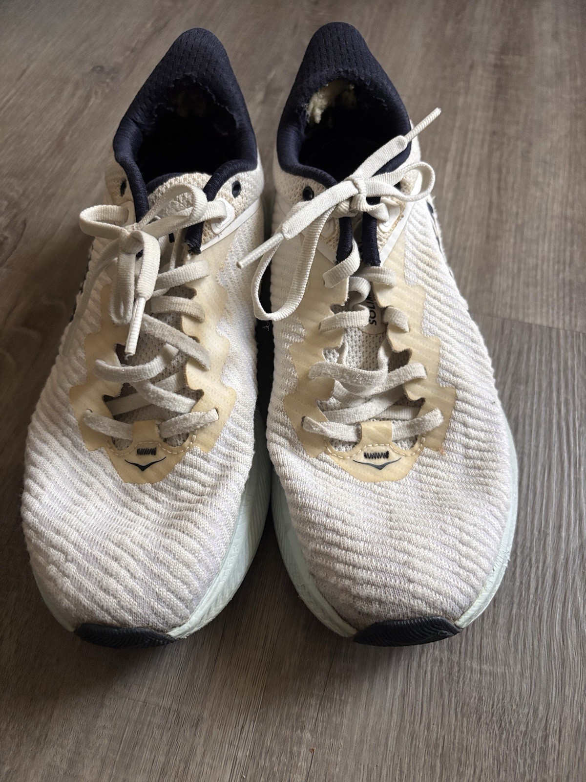 Hoka One One Solimar Blanc De Blanc Blue Glass Womens Size 7B