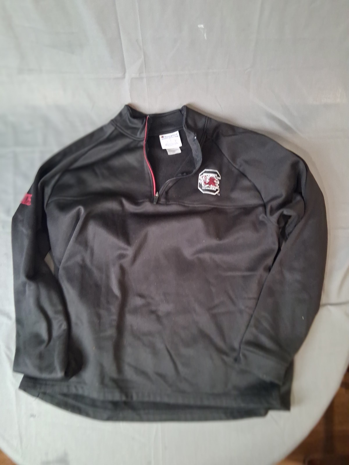 Champion South Carolina Gamecocks Men’s L Black 1/4 Zip Pullover Activewear Top