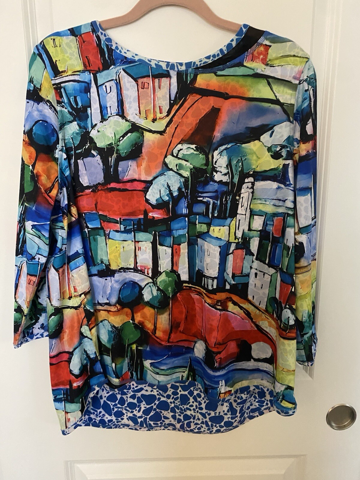 LEMON GRASS TOP BLOUSE SHIRT MULTICOLOR XL