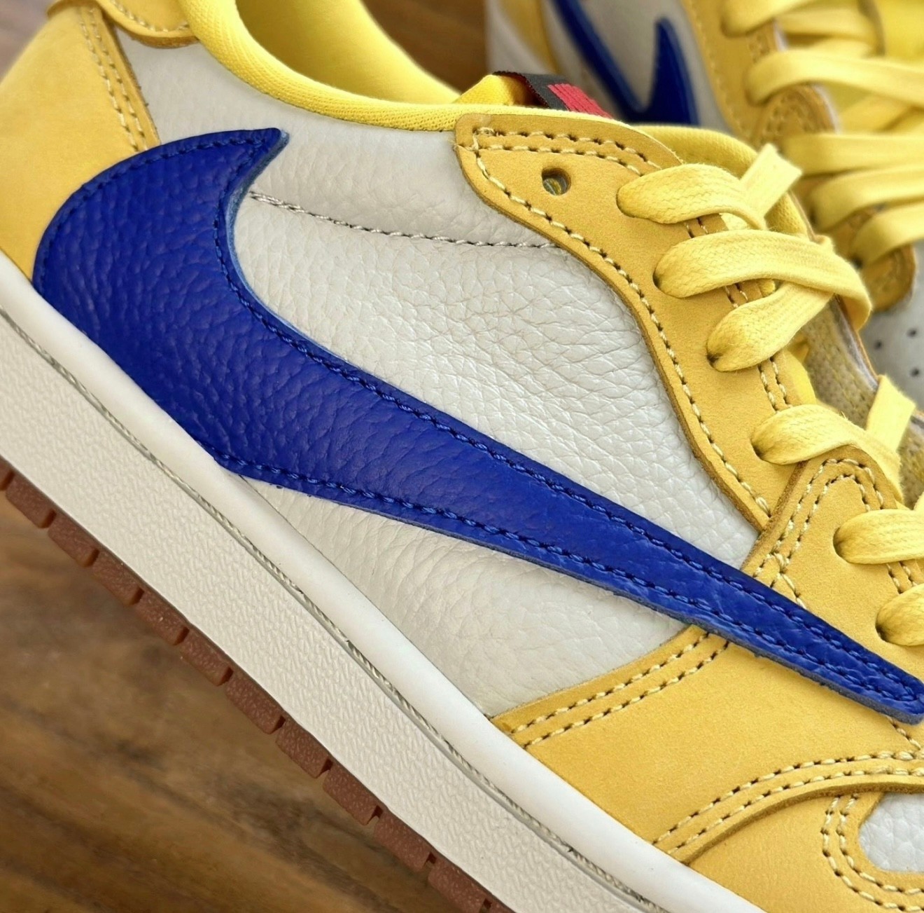 US Size 7-13 Tracis Scott x Jordan 1 Low OG “Canary Yellow” Men’s Sneakers