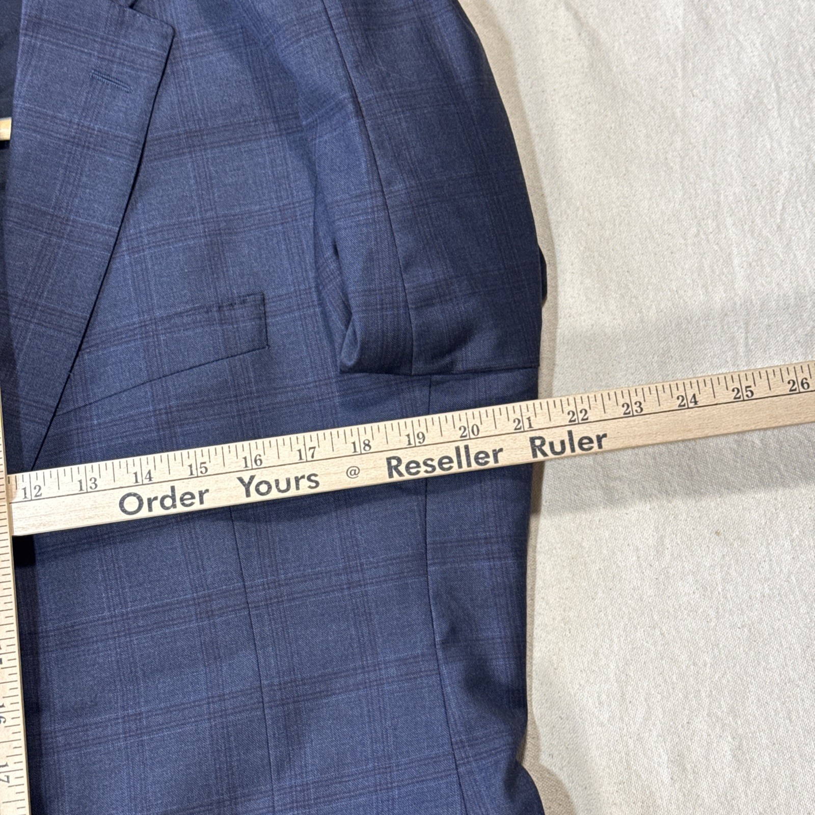 Hickey Freeman X Loro Piana 150’s Wool Men 2pc Blue Suit Size 42R Pant 36×30