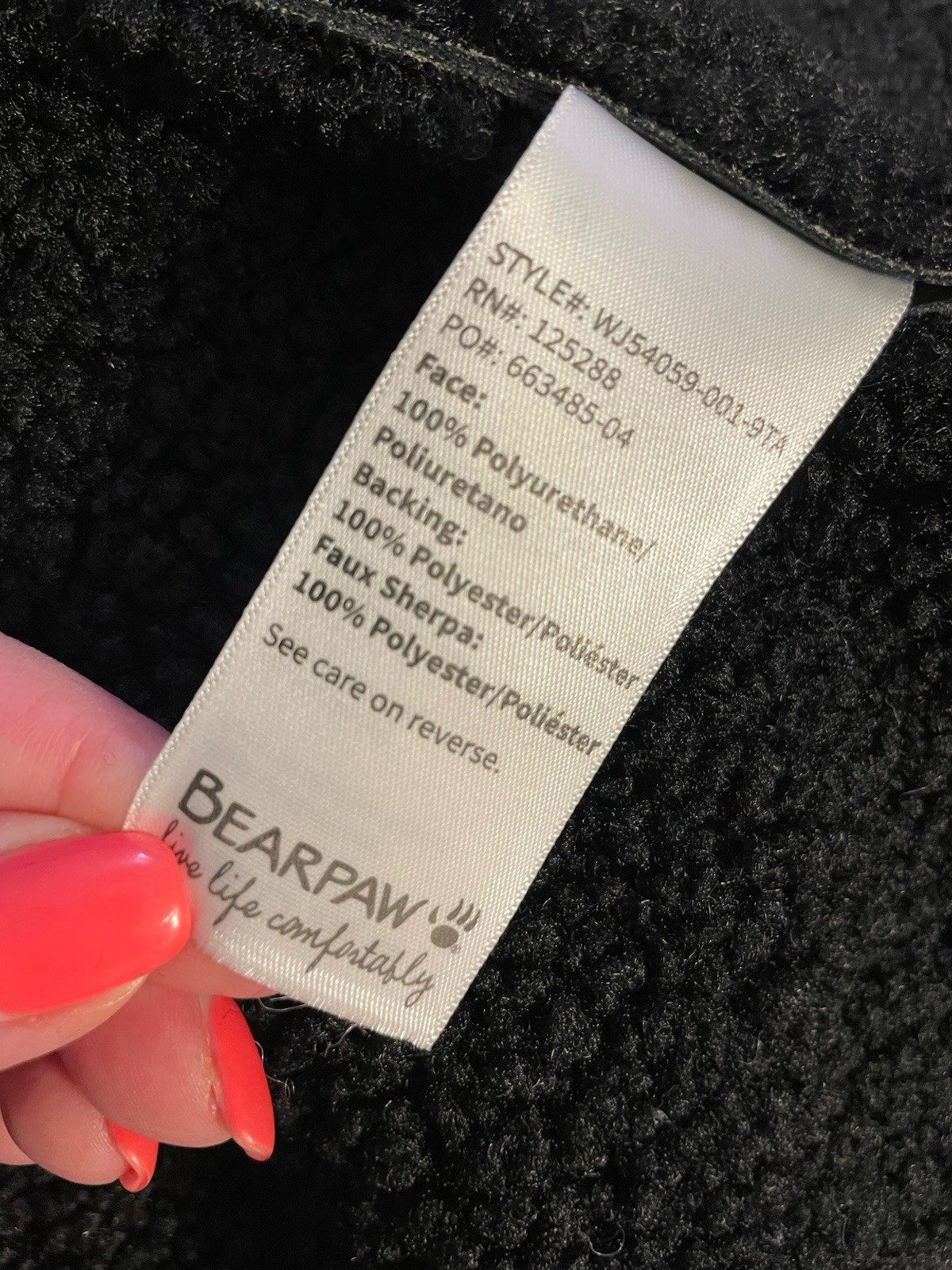 Bearpaw Faux Leather Faux Fur Hooded Moto Jacket Motorcycle Black XL $200 NWOT
