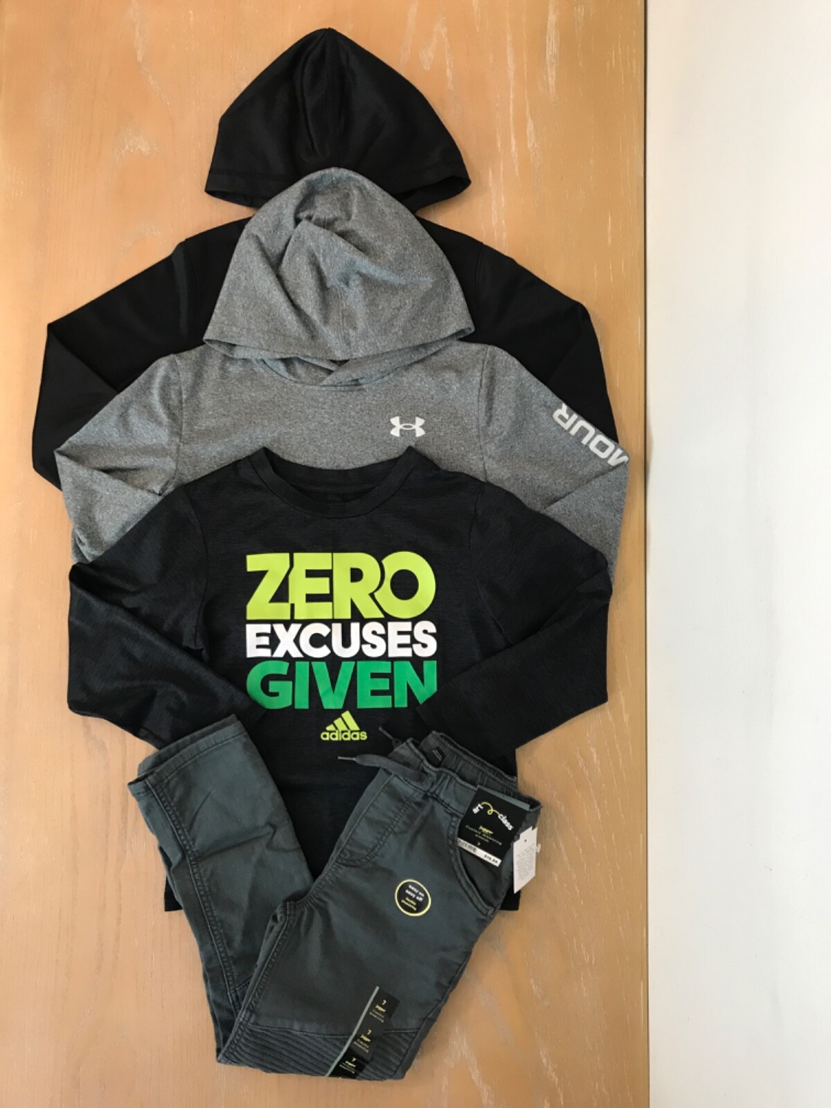 Under Armour, Adidas, Others, Boys Fall/Winter Clothing Lot of 4 (1 New) Size 7