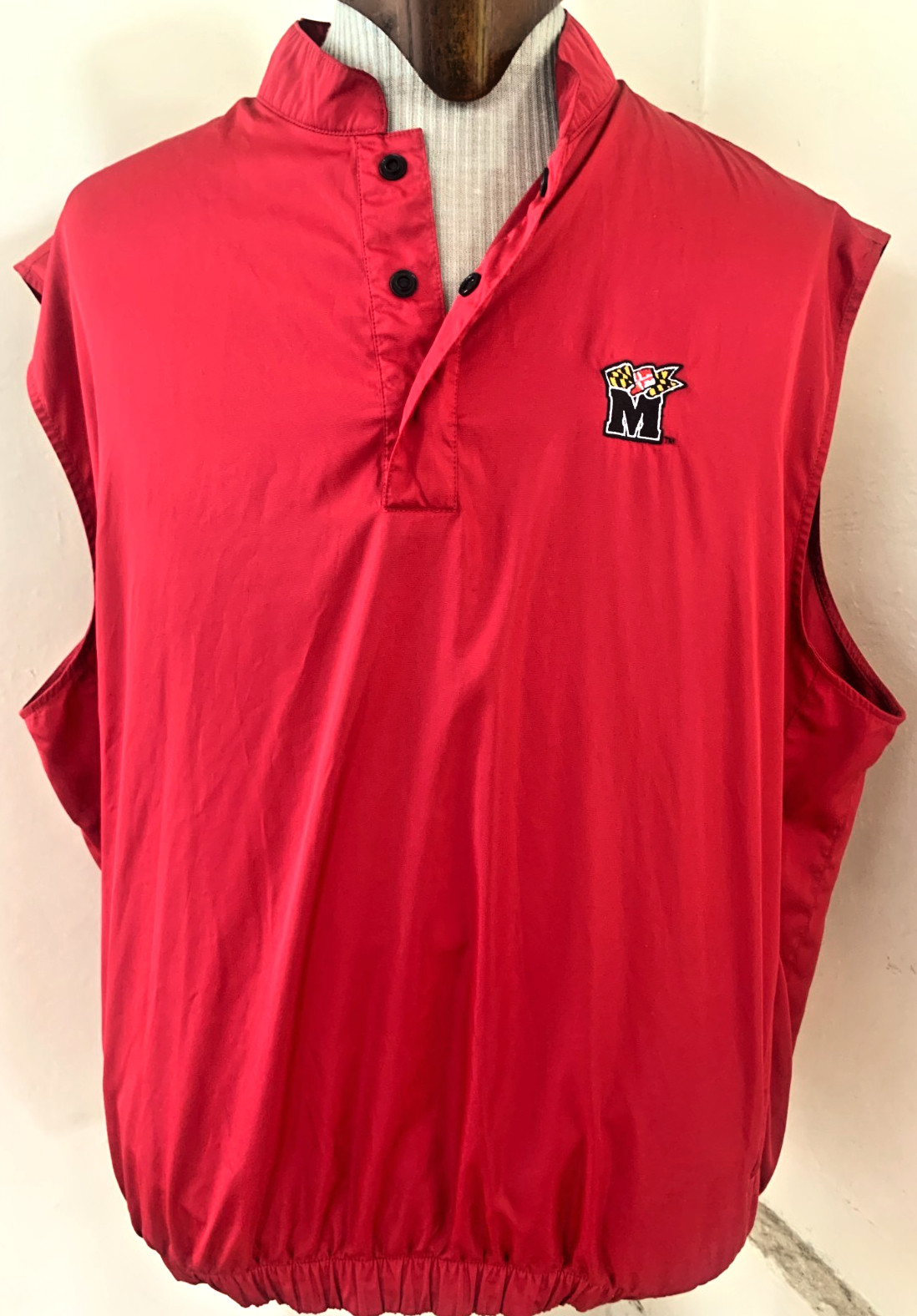 FootJoy FJ Golf Pullover 1/4 Snap Performance Vest Men’s Size Large U Maryland