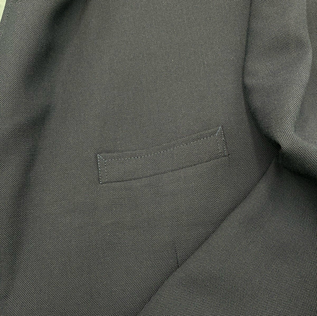 Stafford Navy Blue Gold Button Blazer Sport Jacket Mens 44R Worsted Wool Hopsack