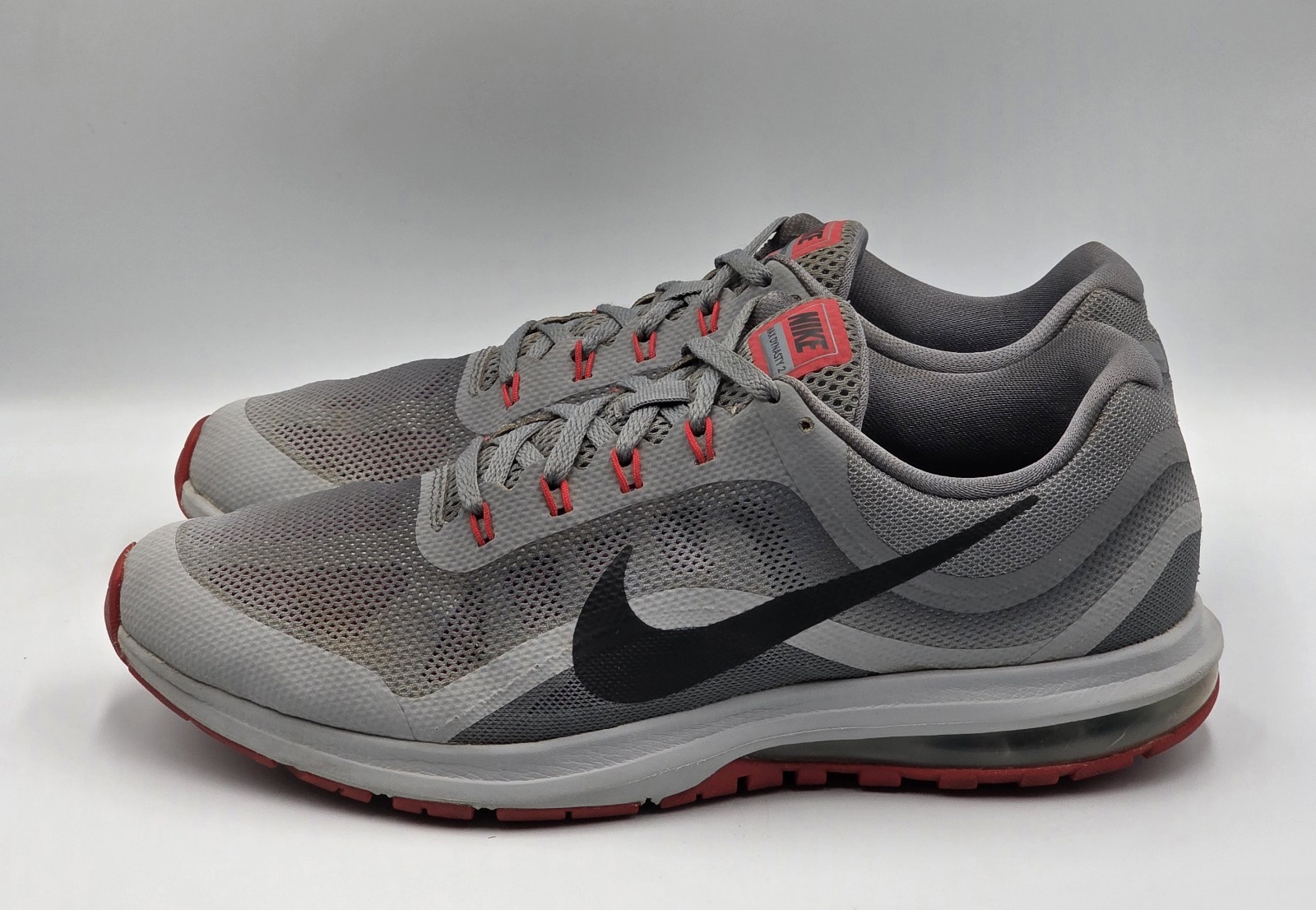 Nike Max Dynasty 2 Running Shoes Grey 852430-013 Men Size 12