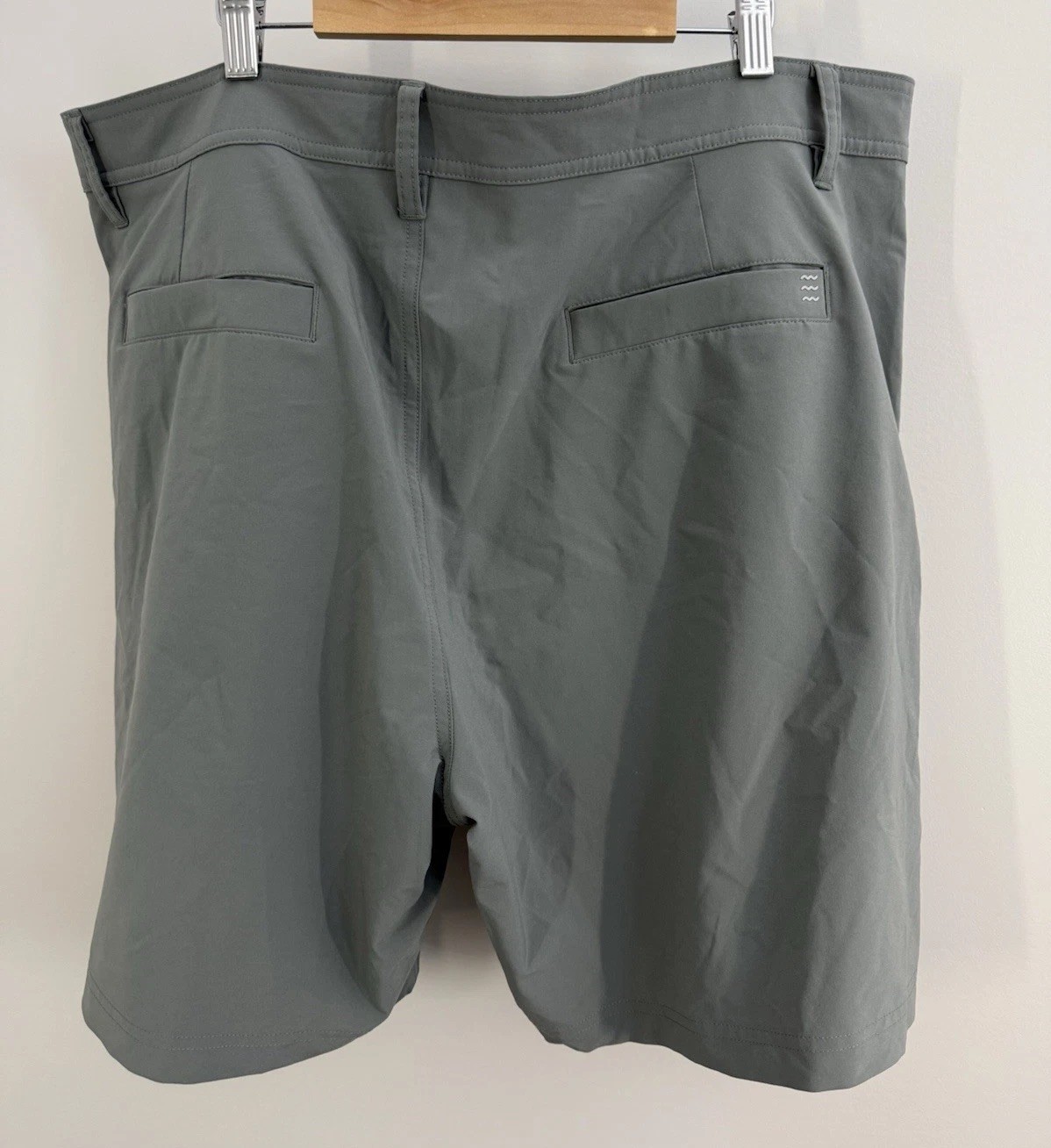 Free Fly Shorts Mens 38 Gray Lightweight Performance Stretch 7.5″ Inseam Hybrid