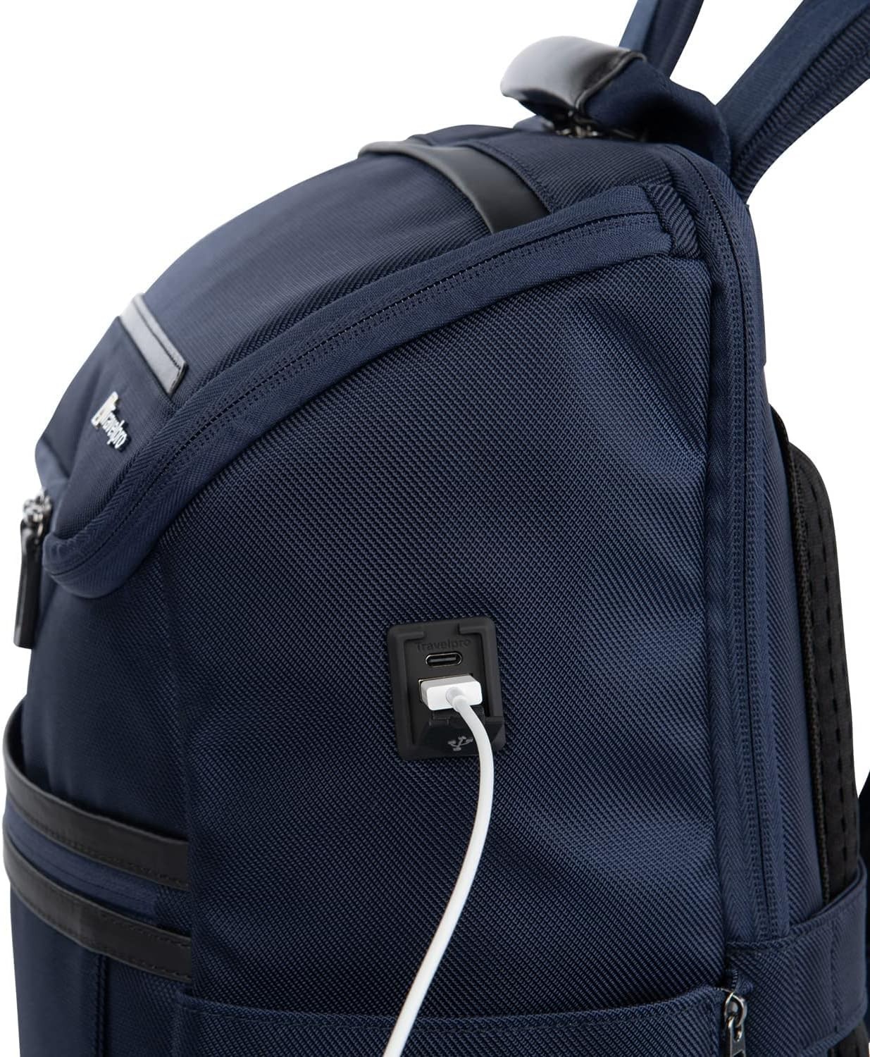Travelpro Crew Executive Choice 3 Medium Top Load Backpack Blue for 15.6″ Laptop