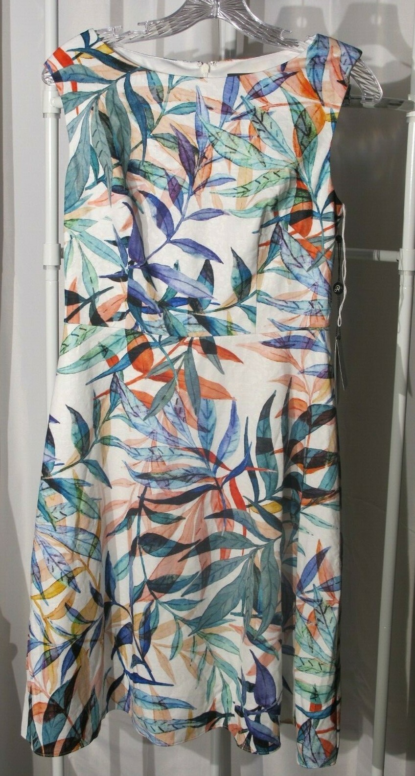 NWT – Adrianna Papell- Ivory Multicolor Sundress Size 4 Retail $146