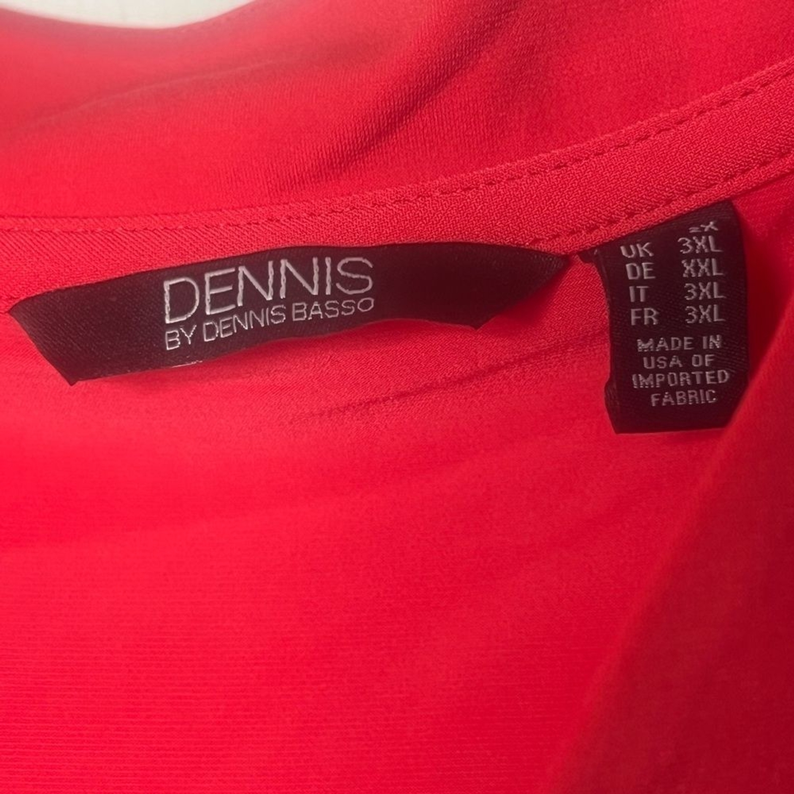 Dennis By Basso Rose Red Blouse