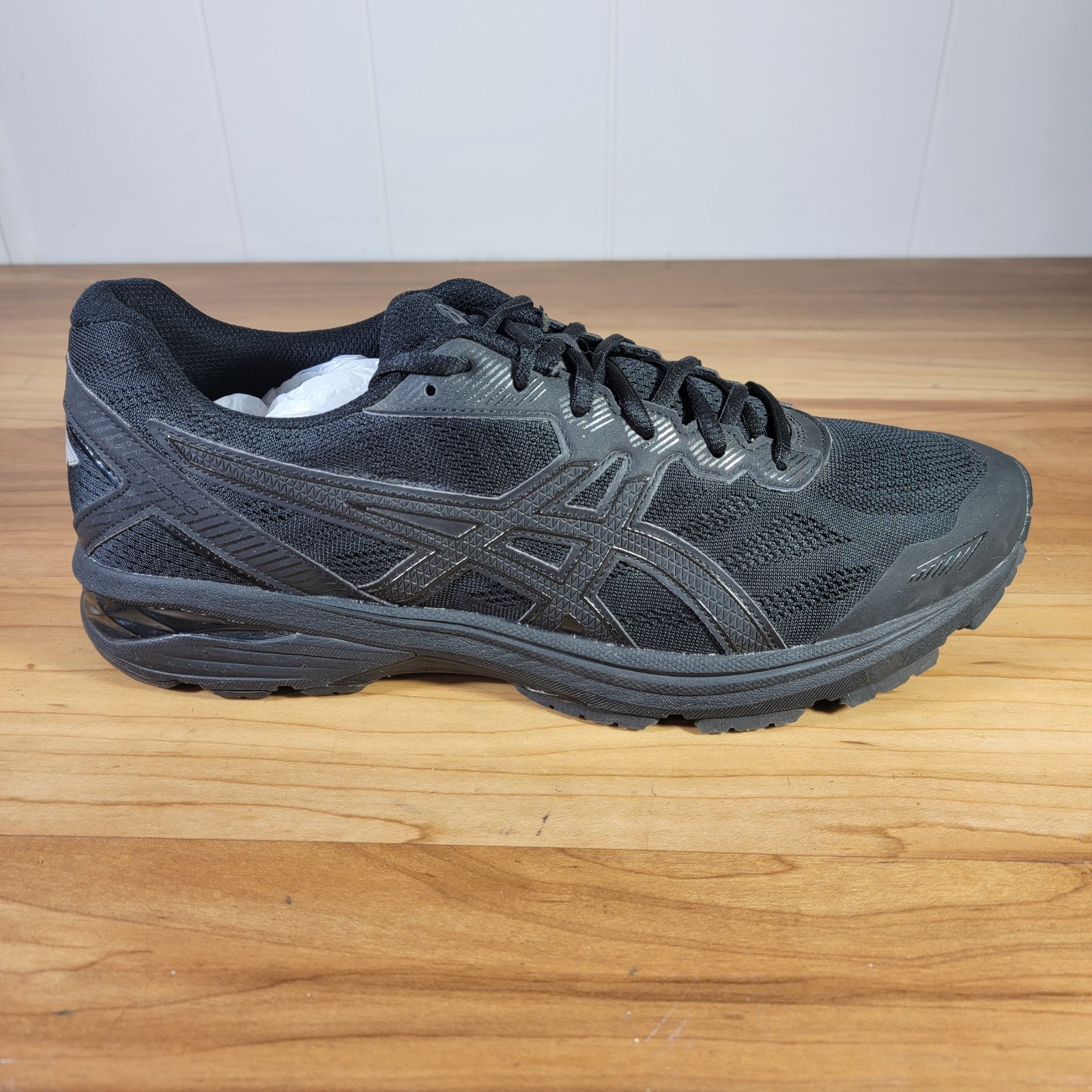 Asics GT-1000 5 Mens Running Shoes Size 12.5 Black Athletic Gym Sneakers T6A3N