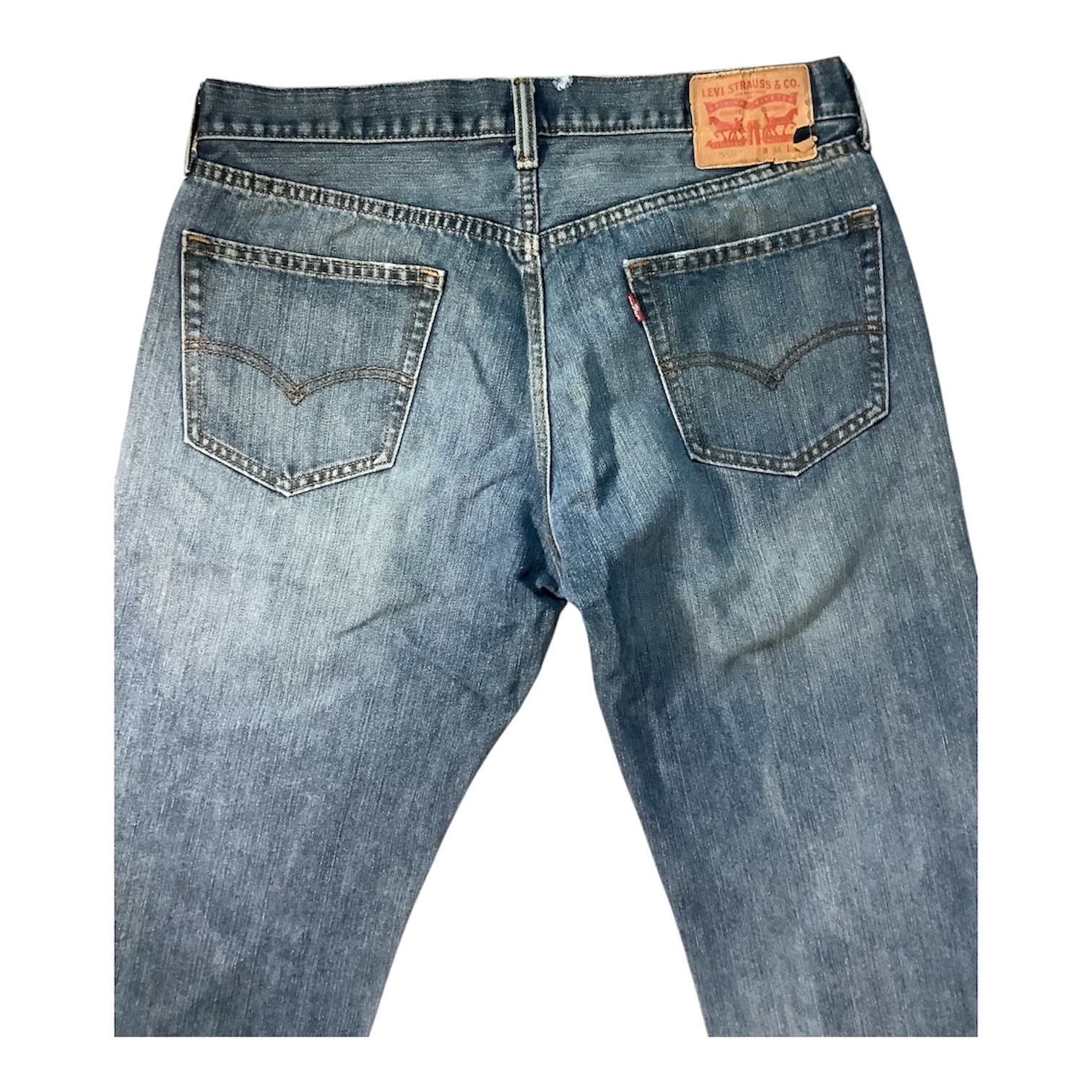 Levi’s 559 Straight Leg Jeans Men’s 34×34 Medium Wash Denim